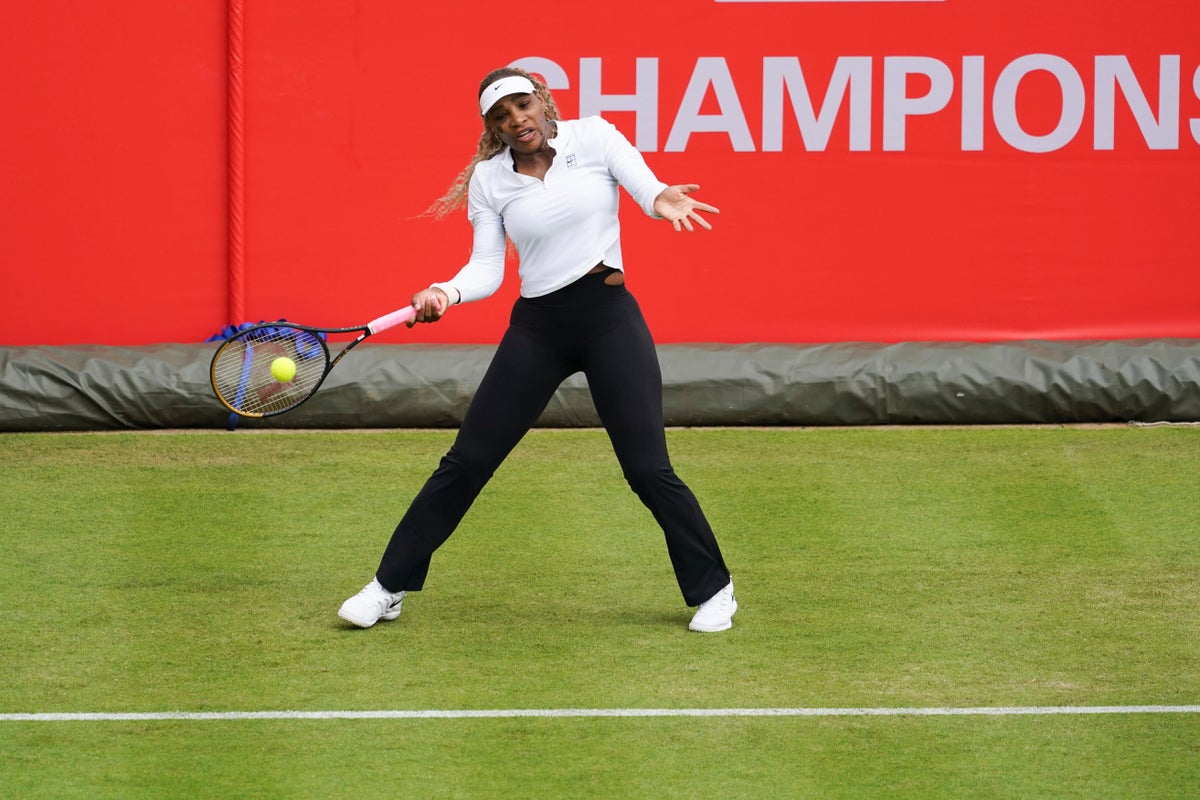 Serena returns: Williams begins her comeback in doubles at Q