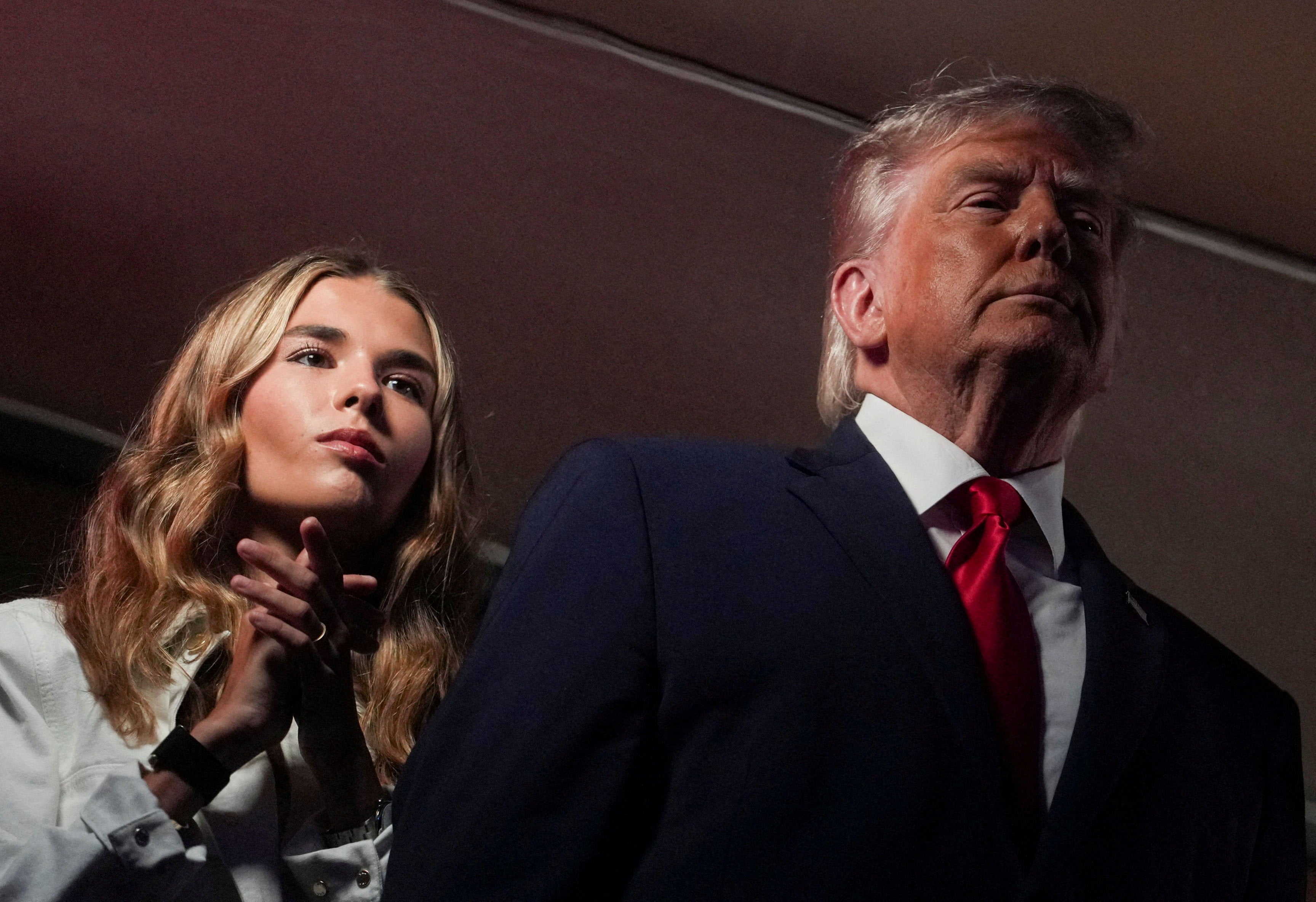 Trump's attendance prompted tightened security measures at the arena (Reuters)