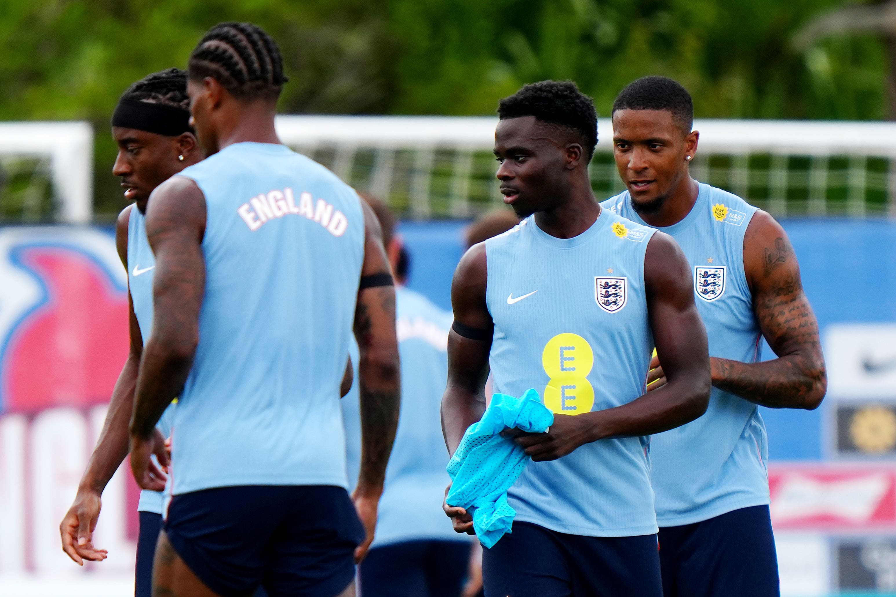 Bukayo Saka has linked up with England (Bradley Collyer/PA)