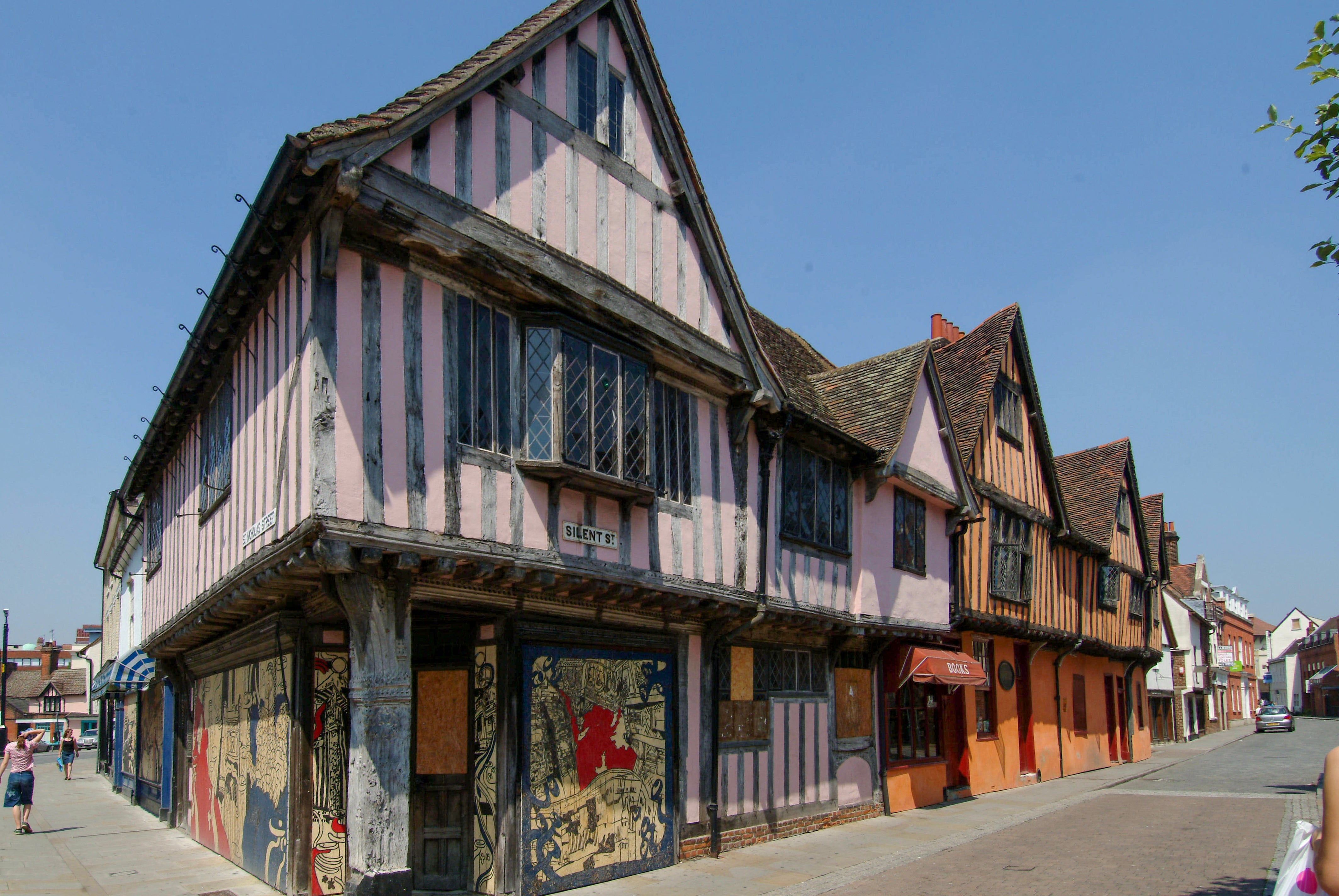 Timber framed buildings on Silent Street