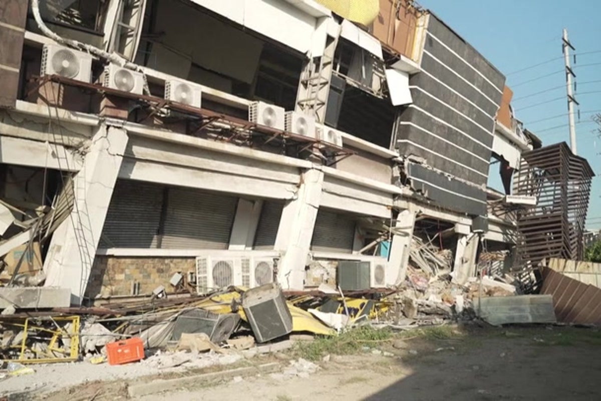 Aerial footage shows devastation following deadly 