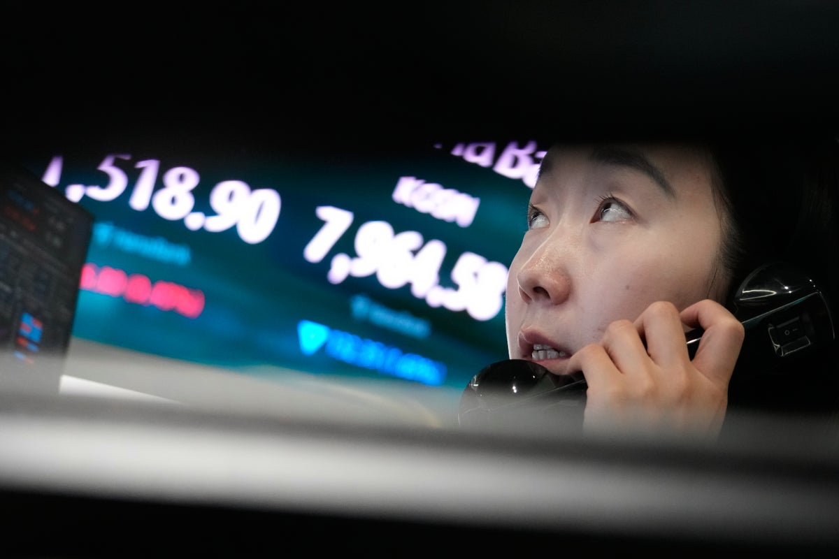 Asian shares fall after a tech sell-off on Wall Street, whil