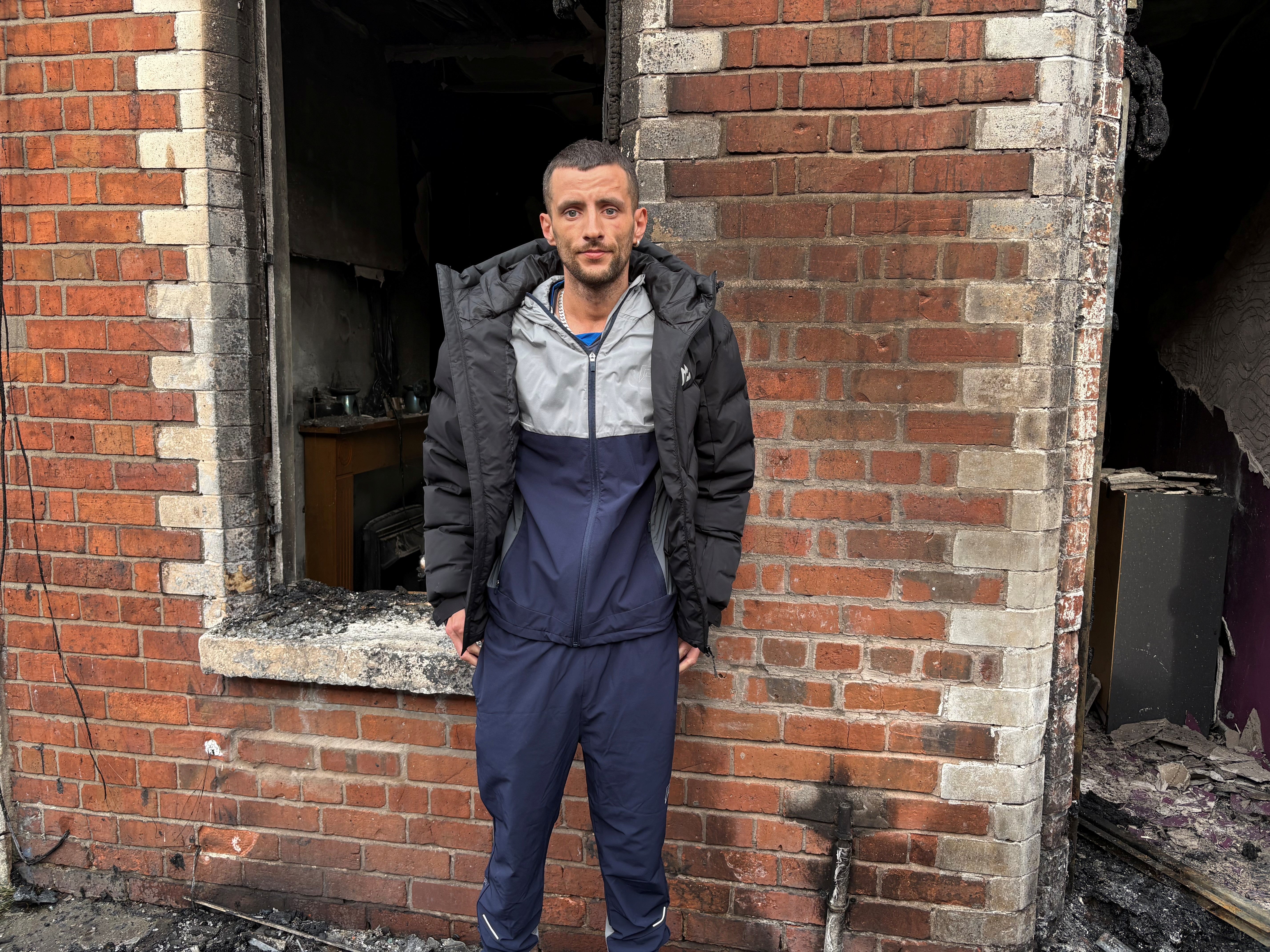 Jamie Corry’s house was ‘completely’ destroyed (PA)
