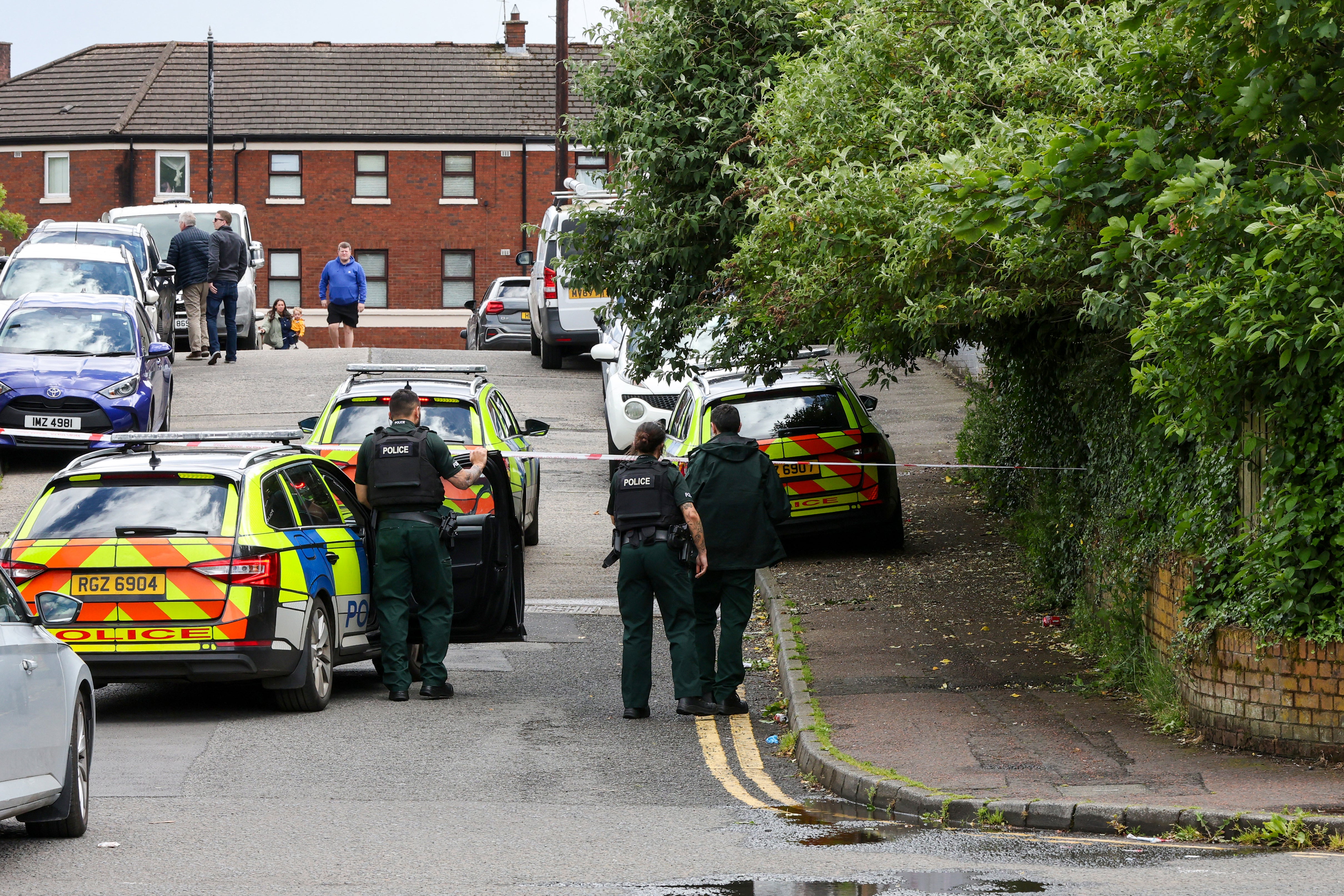 Much of Kinnaird Avenue remained closed on Tuesday as police declared a major incident