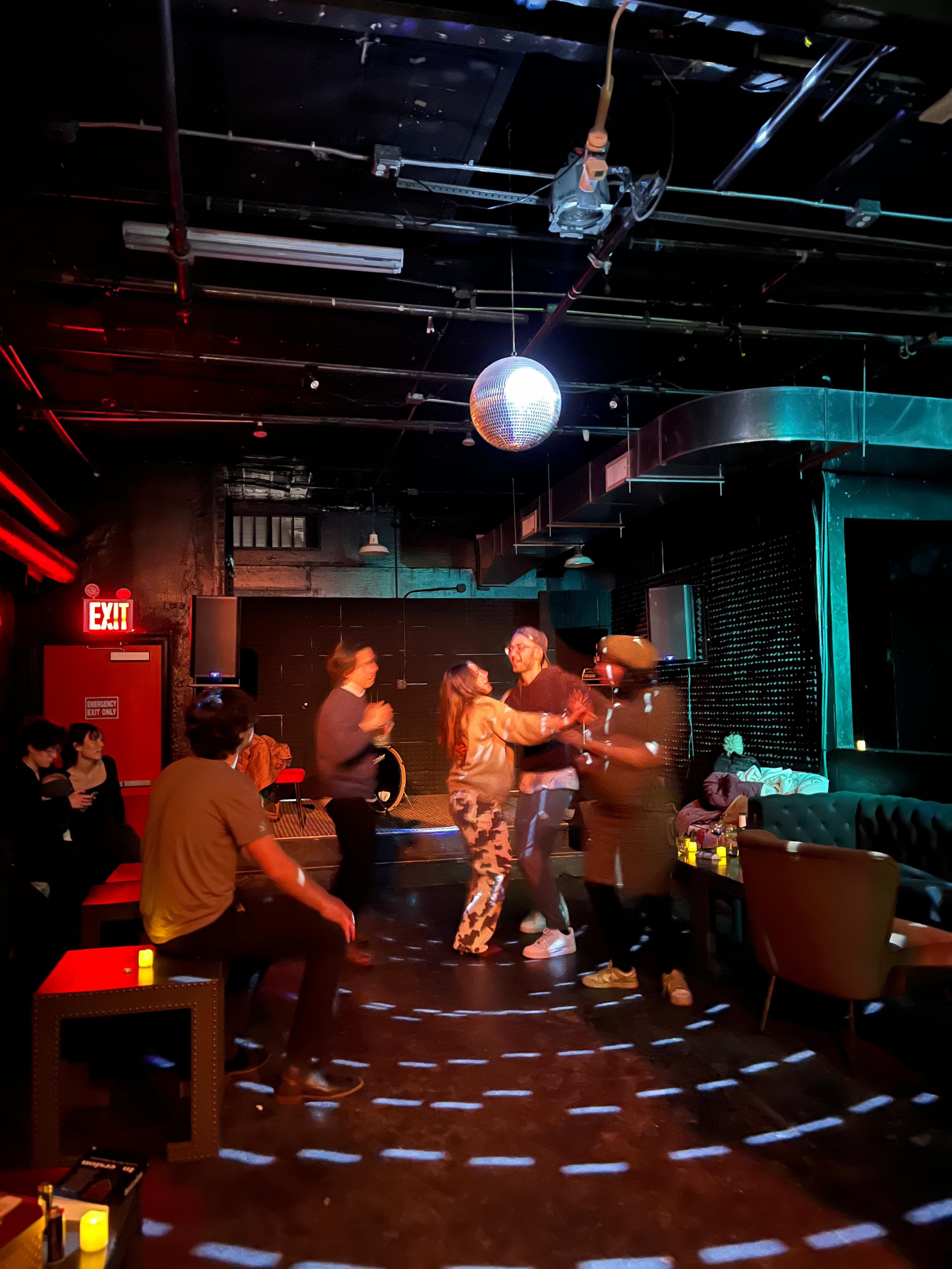 Adubato grew up in a Greek family, so dance floors are a natural place to be