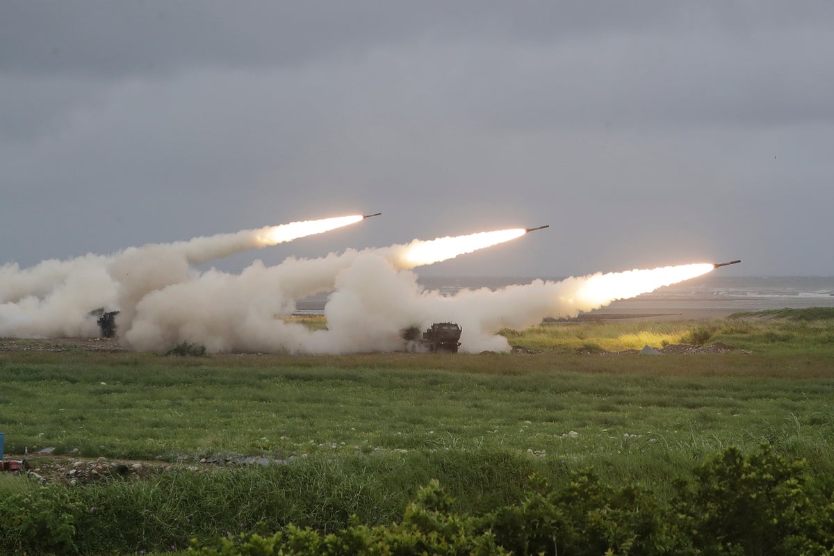 Taiwan fires rockets in China's direction from a U.S.-suppli
