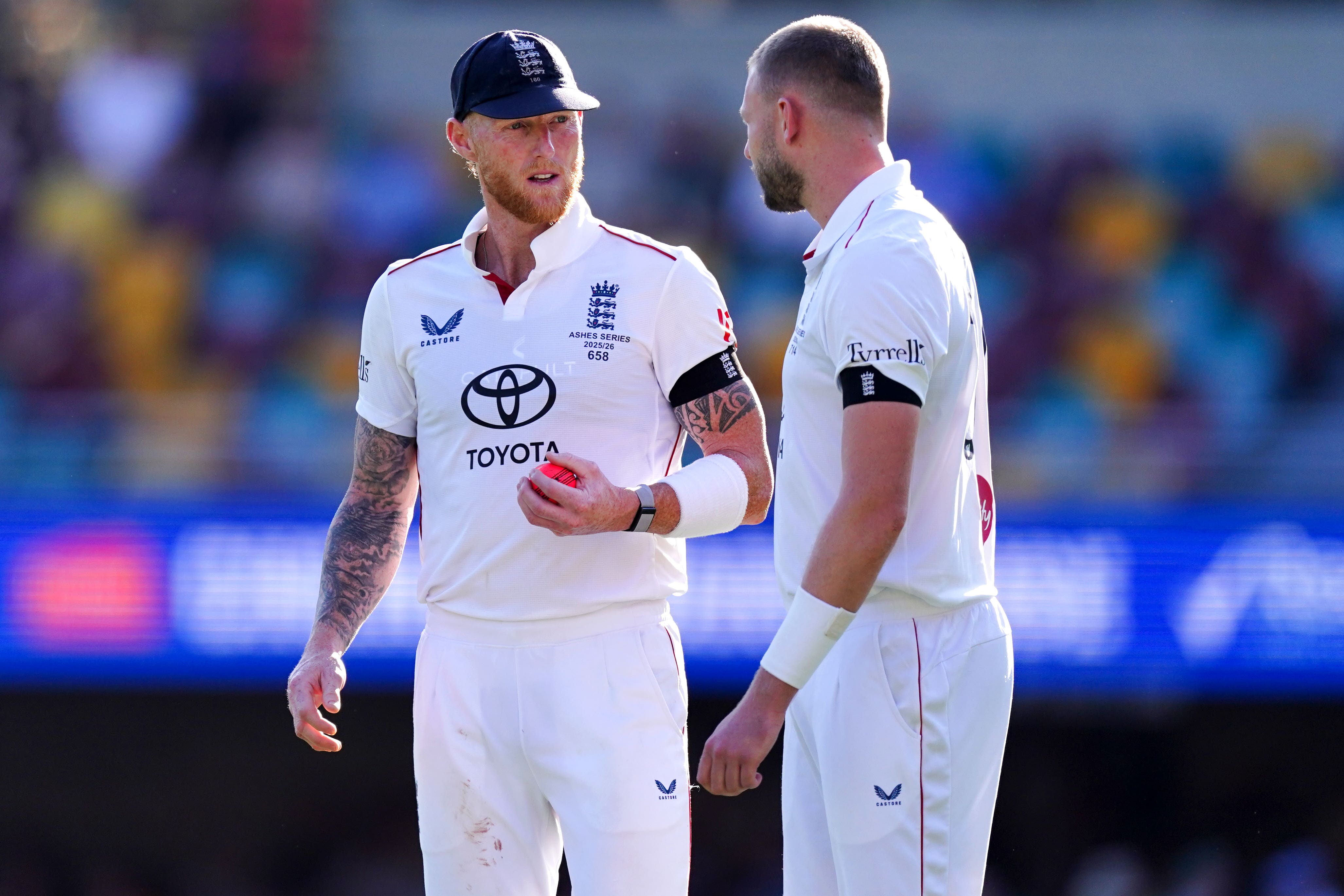 England already have Ben Stokes and Gus Atkinson missing the second Test (Robbie Stephenson/PA)