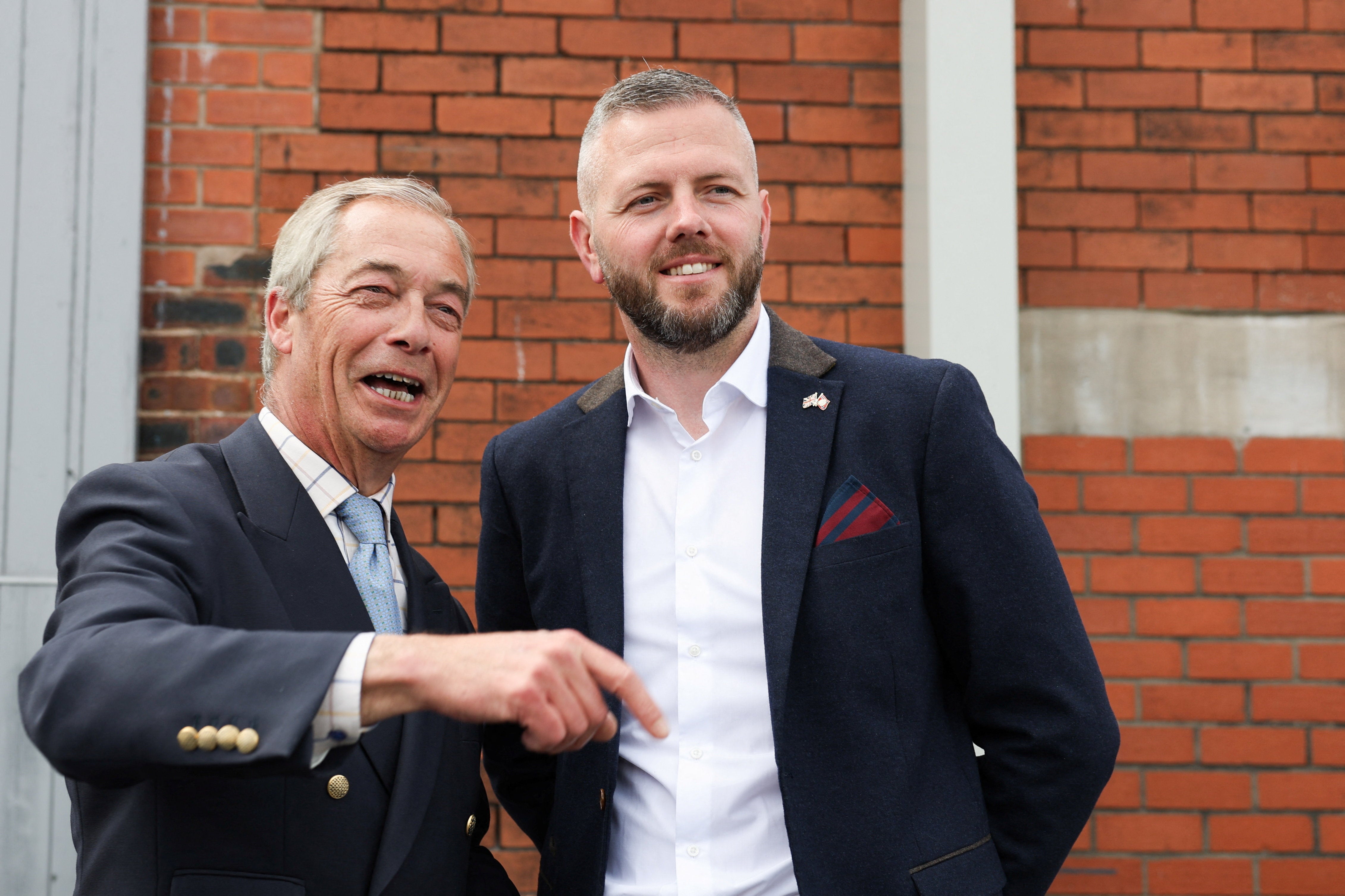 Farage dismisses Reform candidate’s misogyny as ‘laddish things on social media’