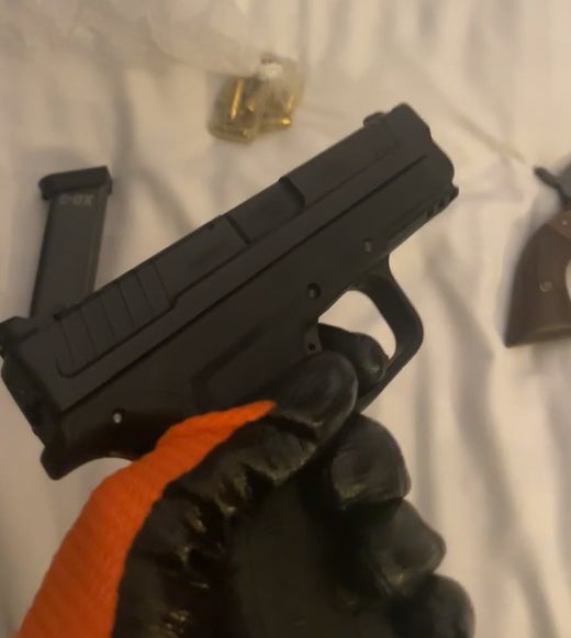 A court has heard undated video footage of Johannes Natland gloved while holding a gun by the Metropolitan Police and shown to the jury at the trial of the Norwegian teenager allegedly recruited by a Swedish organized crime group used by the Iranian regime to kill someone in the UK. Publication date: Wednesday, June 10, 2026.