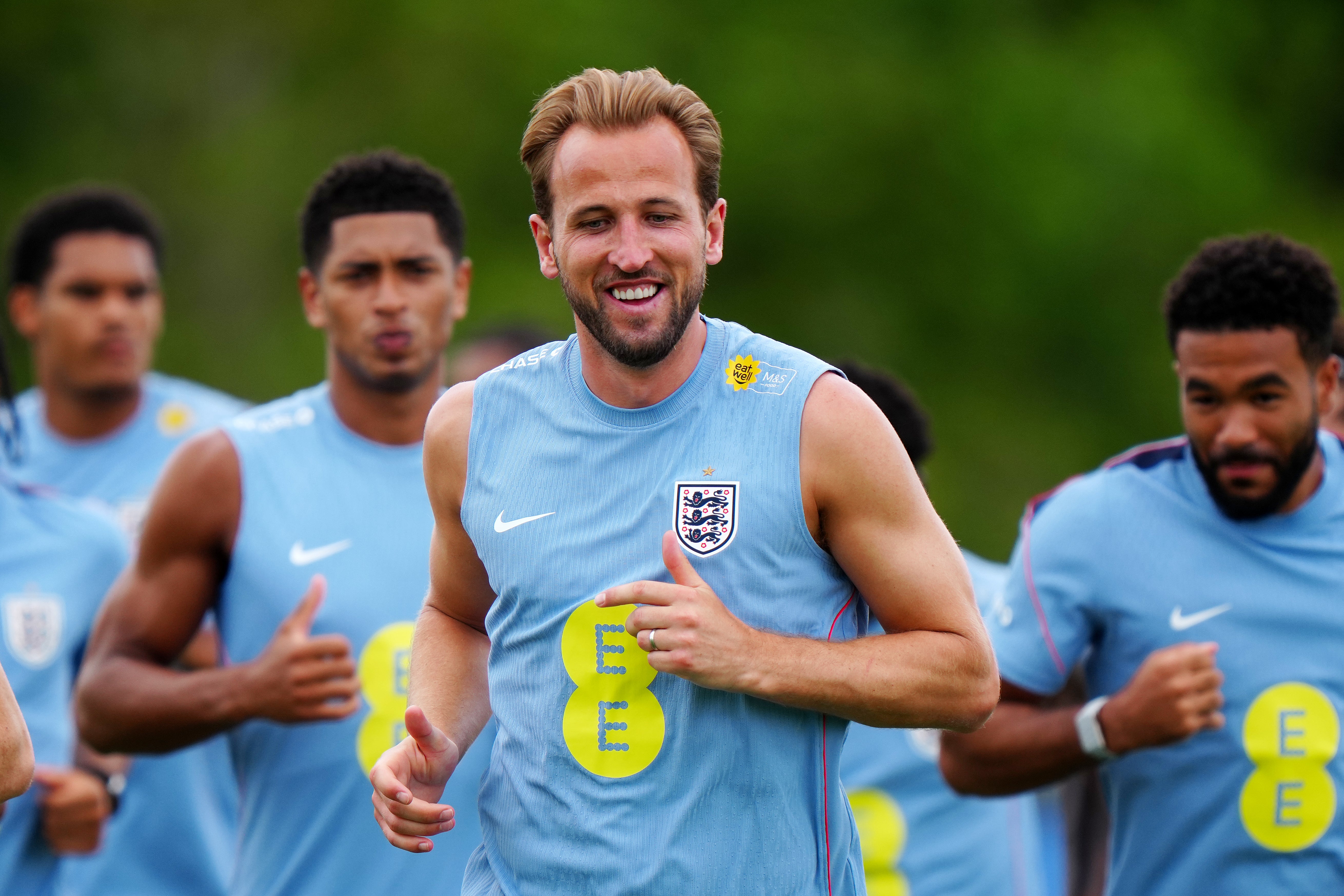 Harry Kane leads England at his third World Cup (PA)