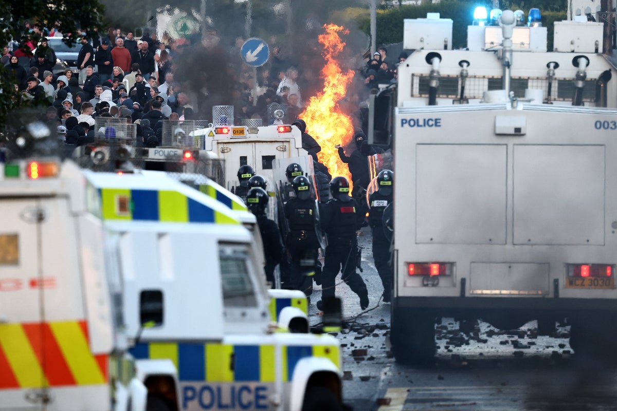 Rioting breaks out for second night as Belfast attack victim