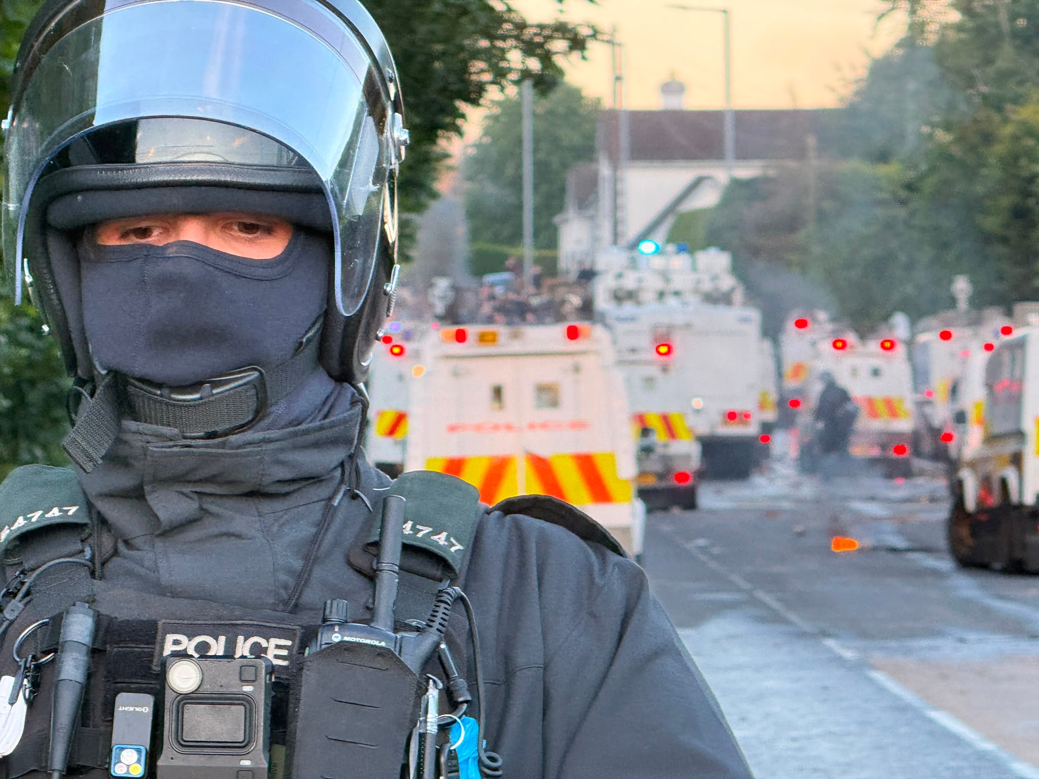 200 extra police officers were deployed on Wednesday night