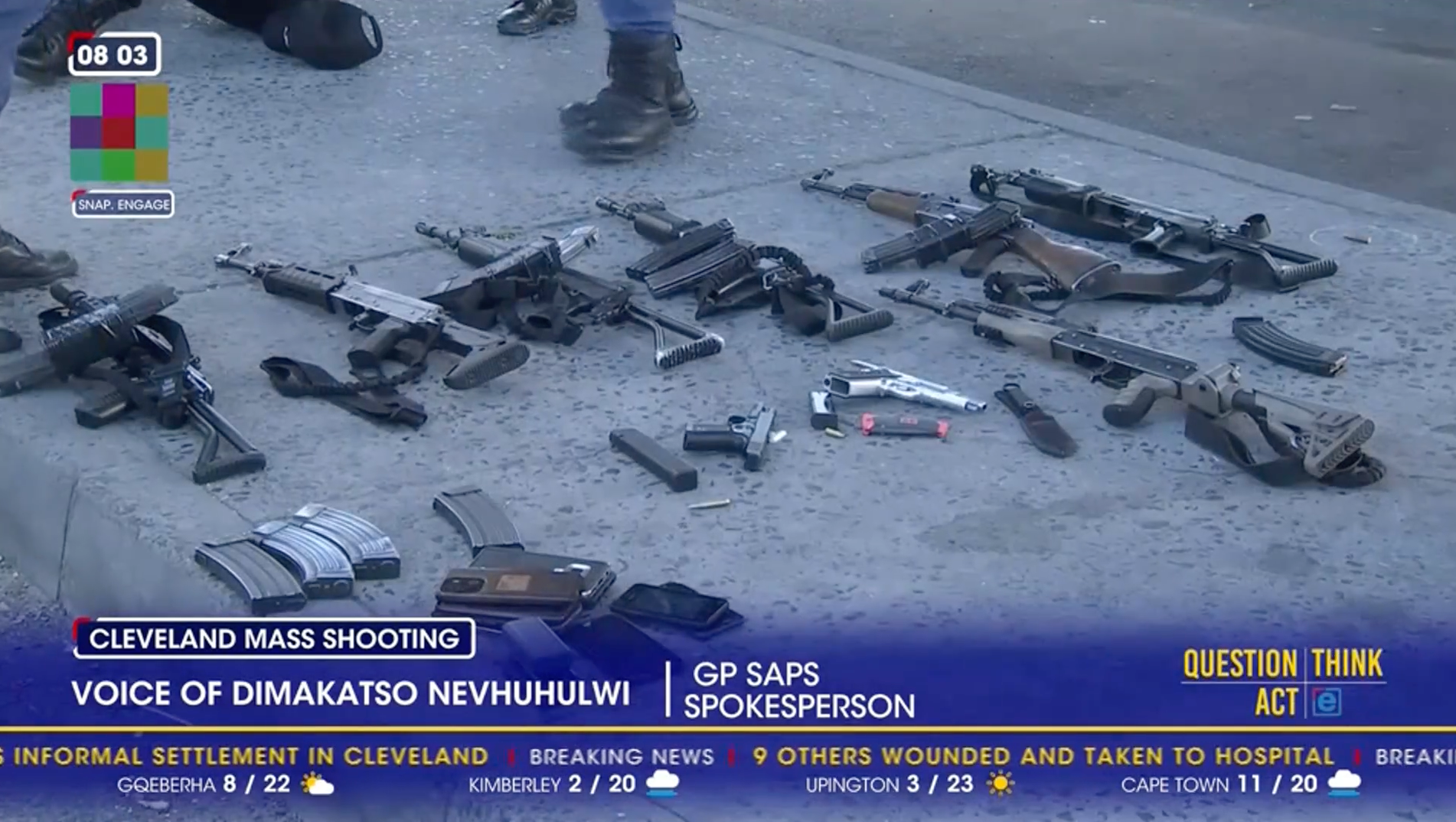 10 people are accused of carrying out the shooting in Johannesburg