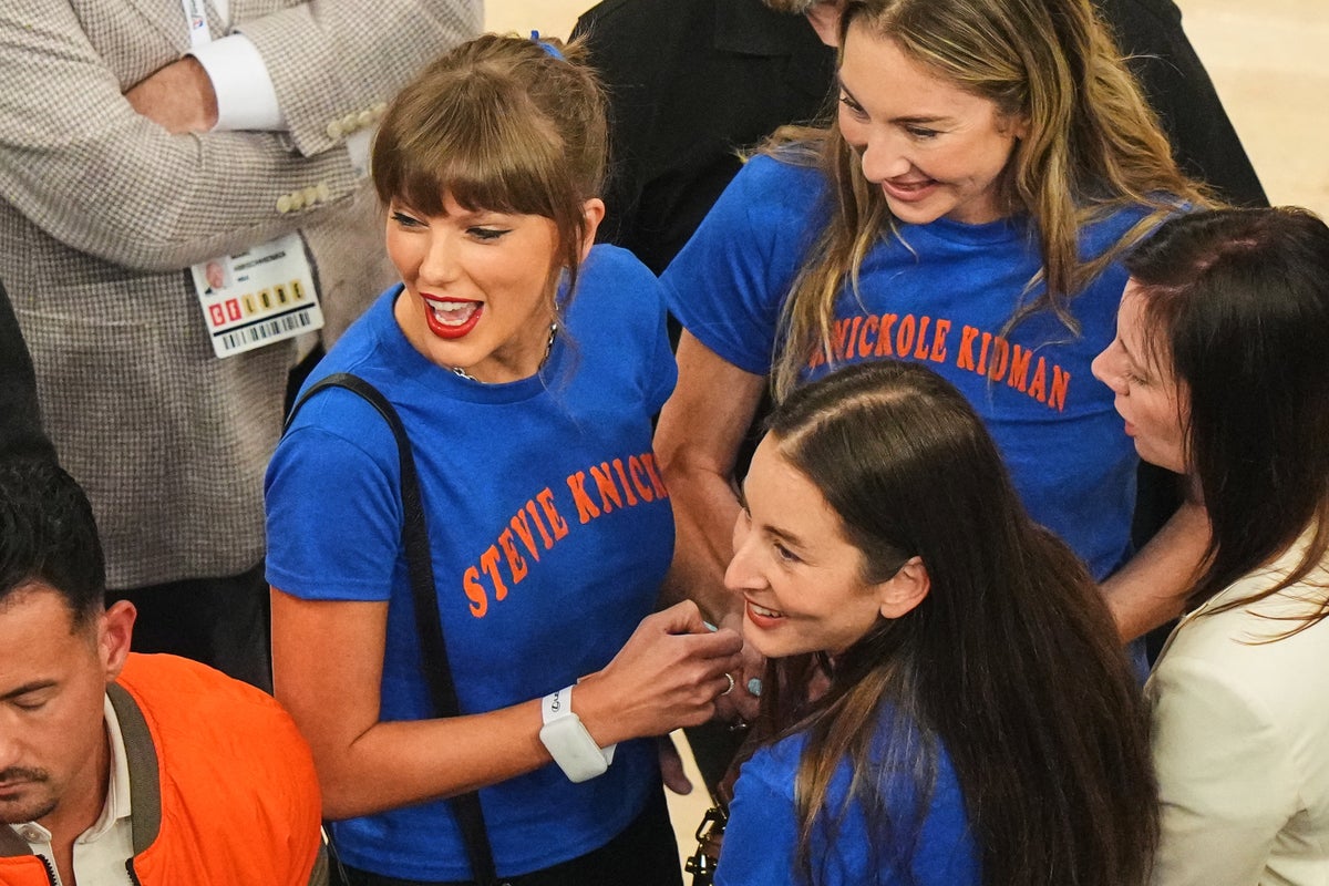Taylor Swift among celebrities at Game 4 of NBA Fi