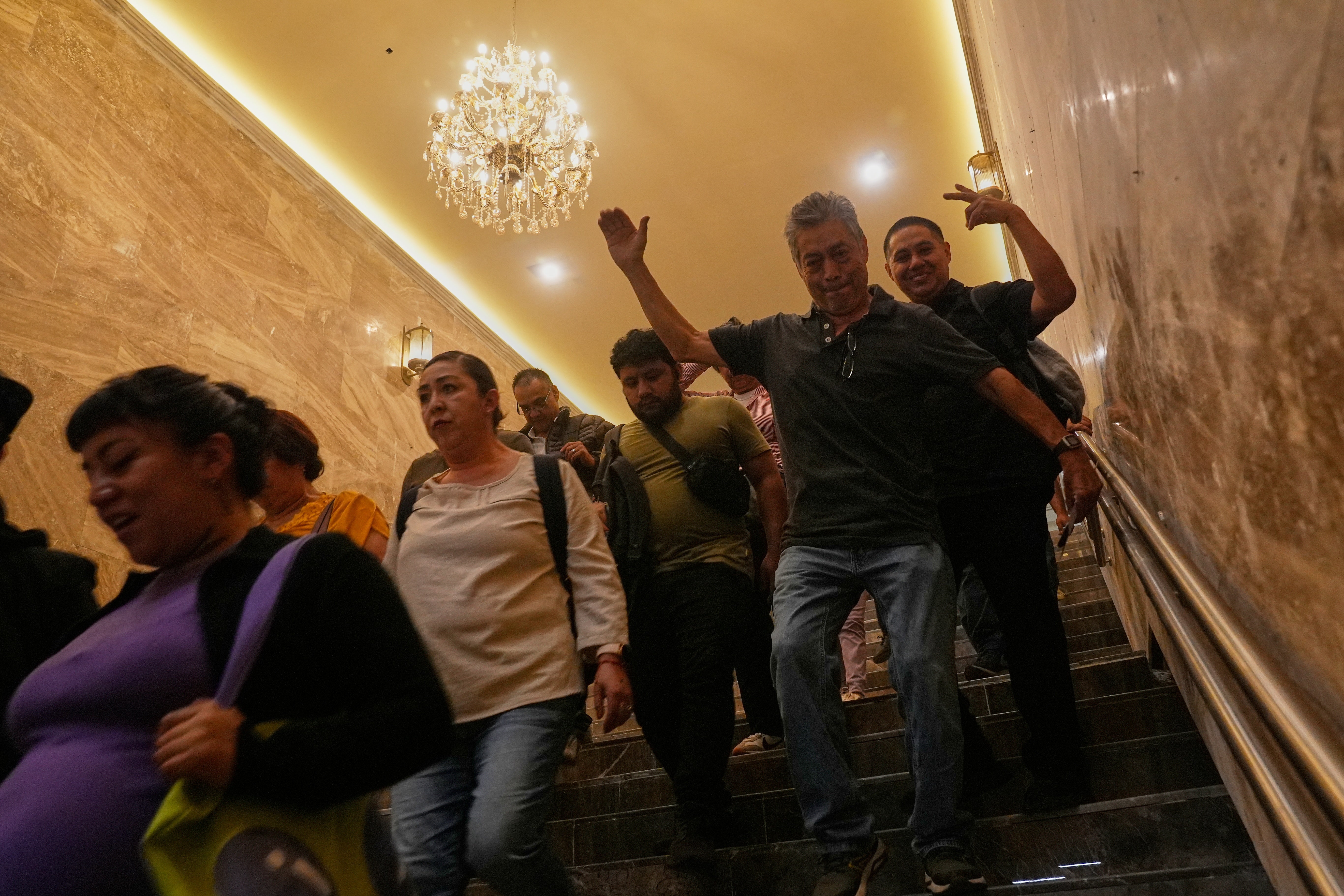 Mexicans milling through the busy Hidalgo metro station pointed and laughed, occasionally snapping pictures of the face-lift that has become the subject of a cascade of internet memes