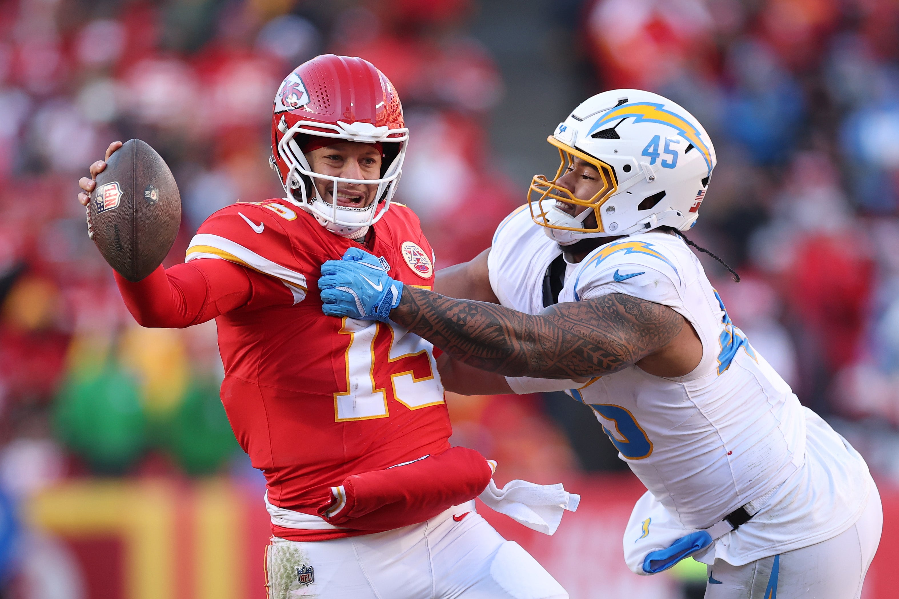Mahomes underwent season-ending surgery last December after tearing ligaments in his left knee in the waning minutes of a loss to the Chargers