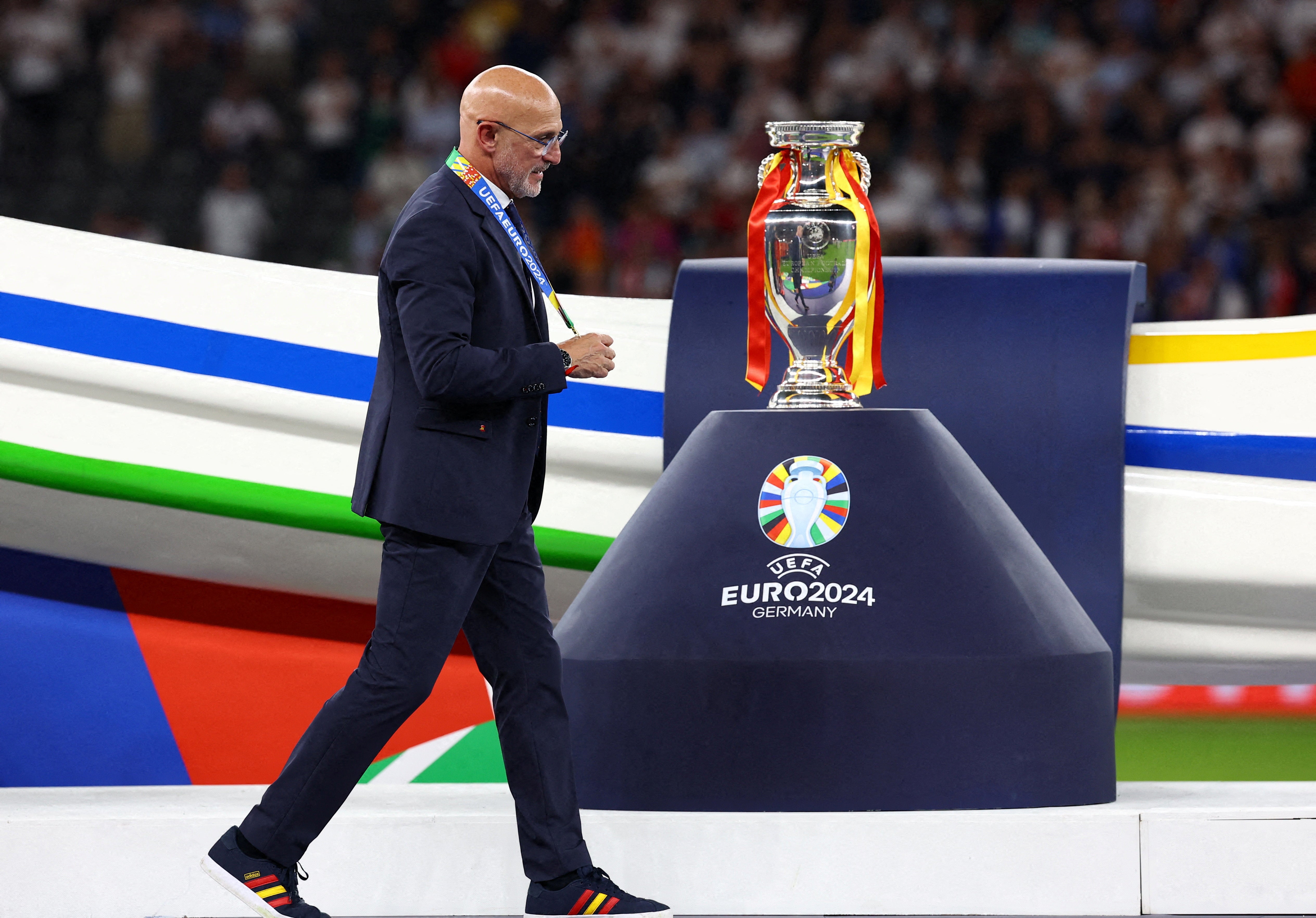 Luis de la Fuente has elevated his profile through a strong run as Spain head coach (Reuters)