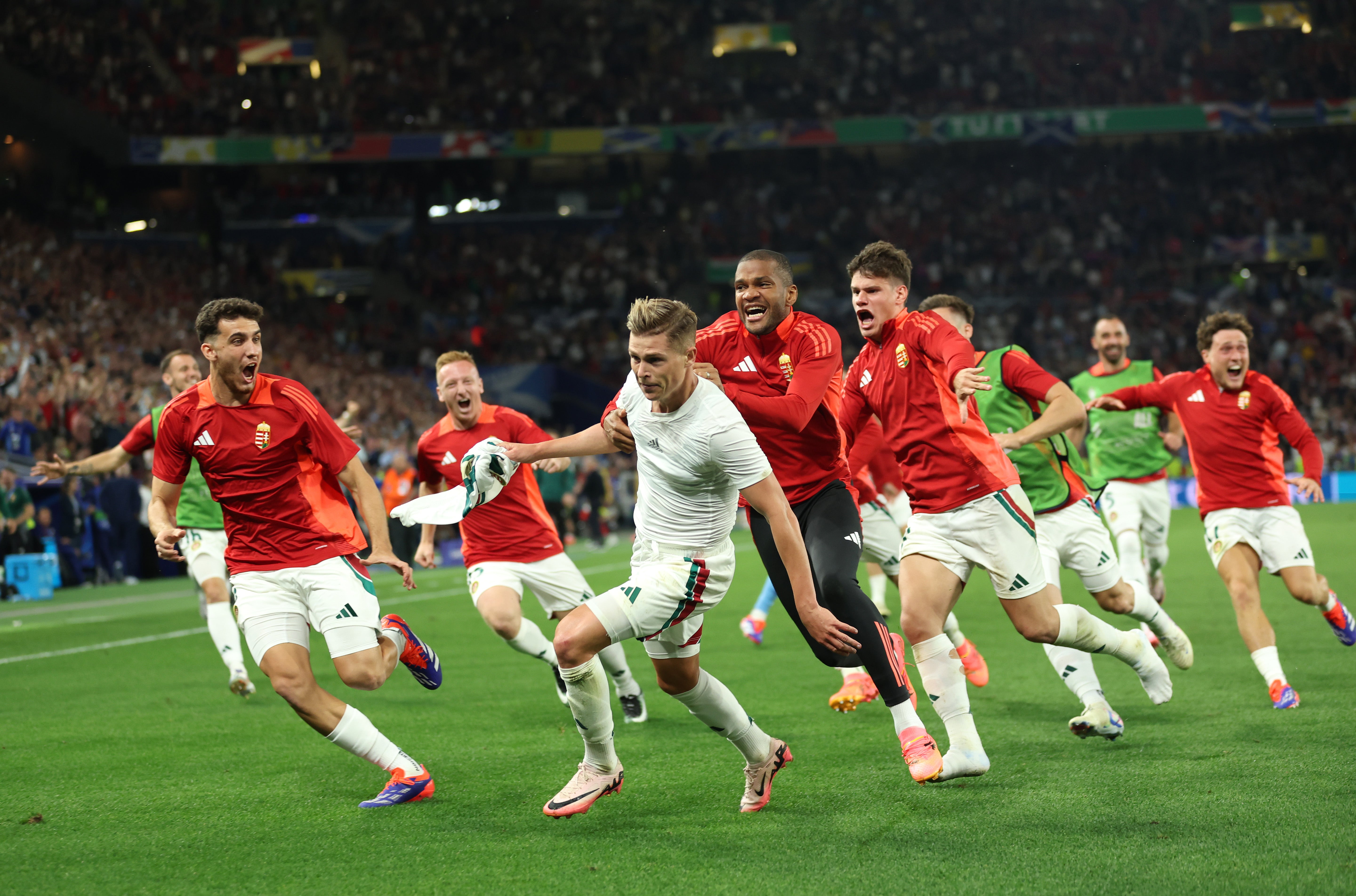 Hungary were eliminated despite being Scotland to get to three points