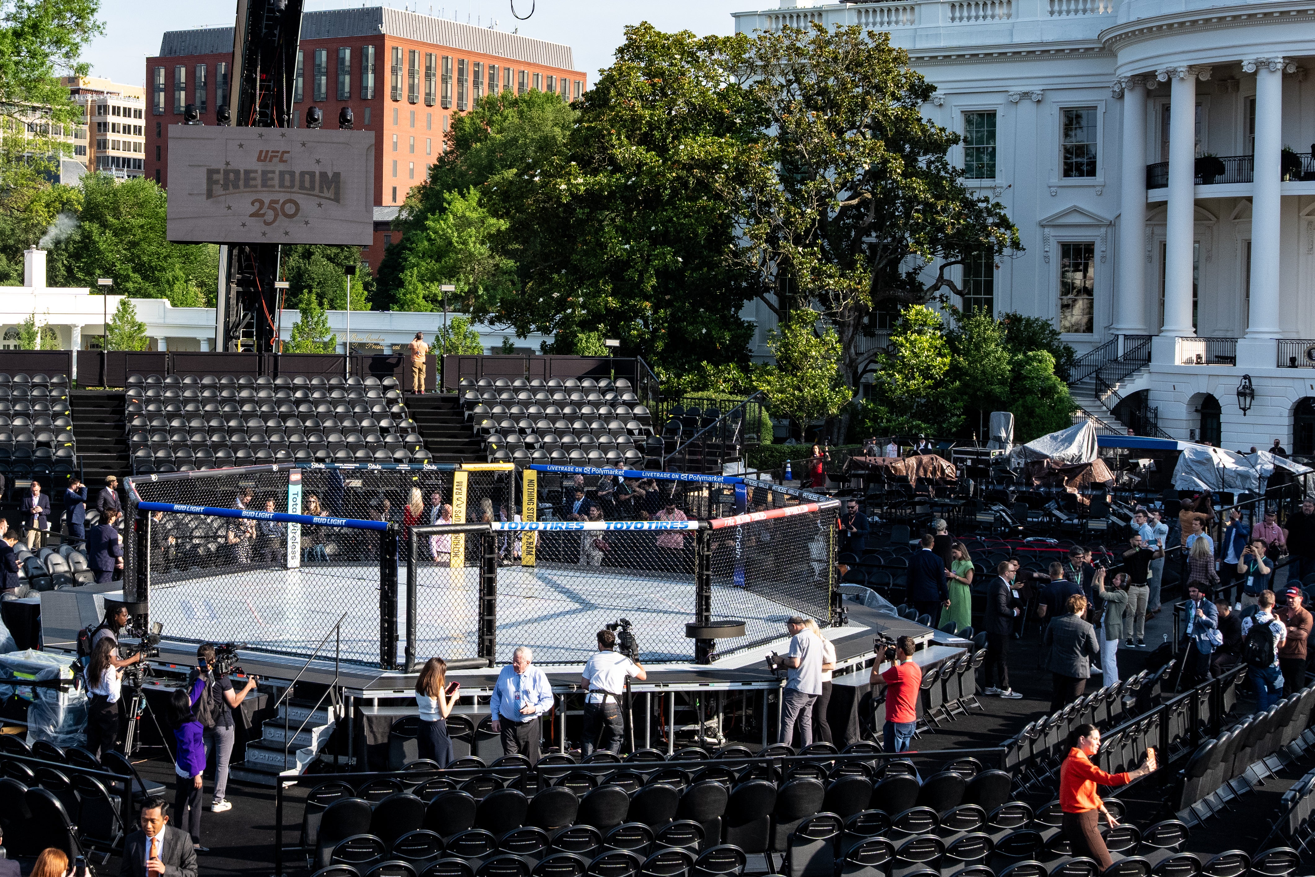 While only 4,300 people will be able to attend in person, those hoping to watch the cage match can stream it on Paramount+