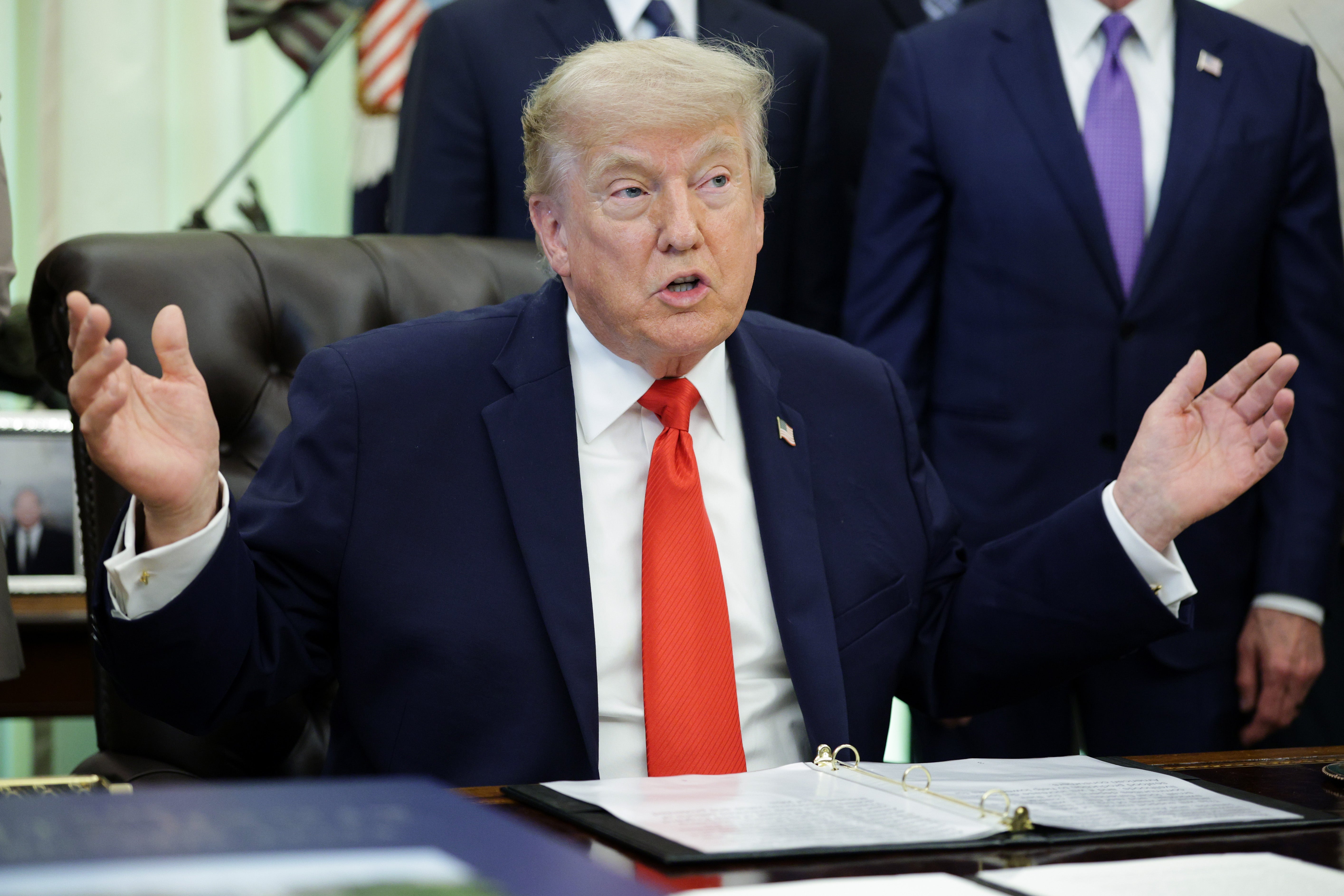 During an Oval Office press conference on Thursday, Trump expressed confidence that a peace deal with Iran would be signed soon