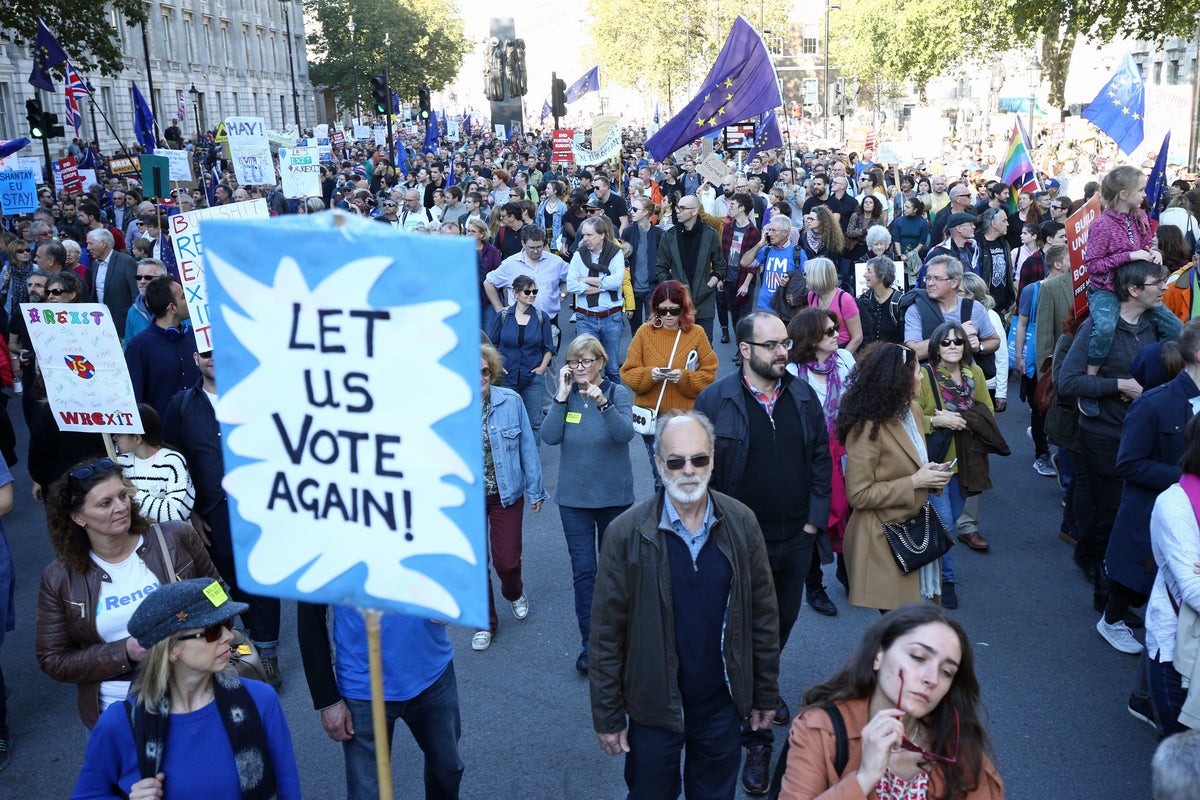 Half of Britons want a second vote on Brexit – inc