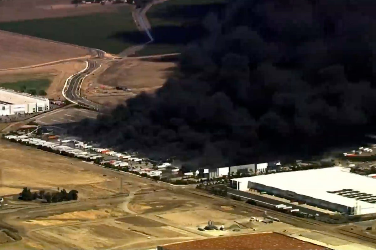 Fire at medical equipment warehouse in California prompts evacuations at nearby warehouses Fire at medical equipment warehouse in California prompts evacuations at nearby warehouses