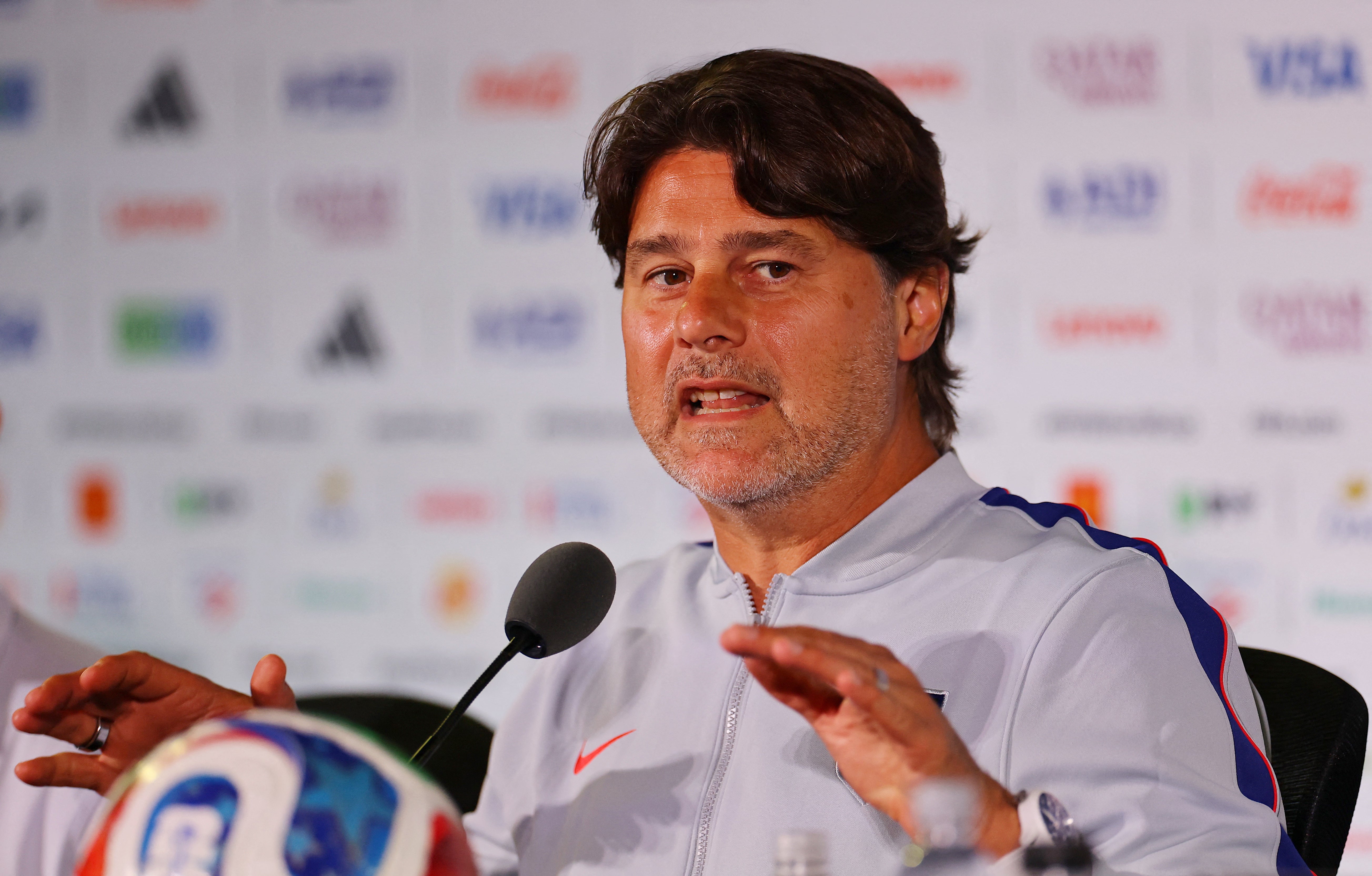 Mauricio Pochettino during the press conference