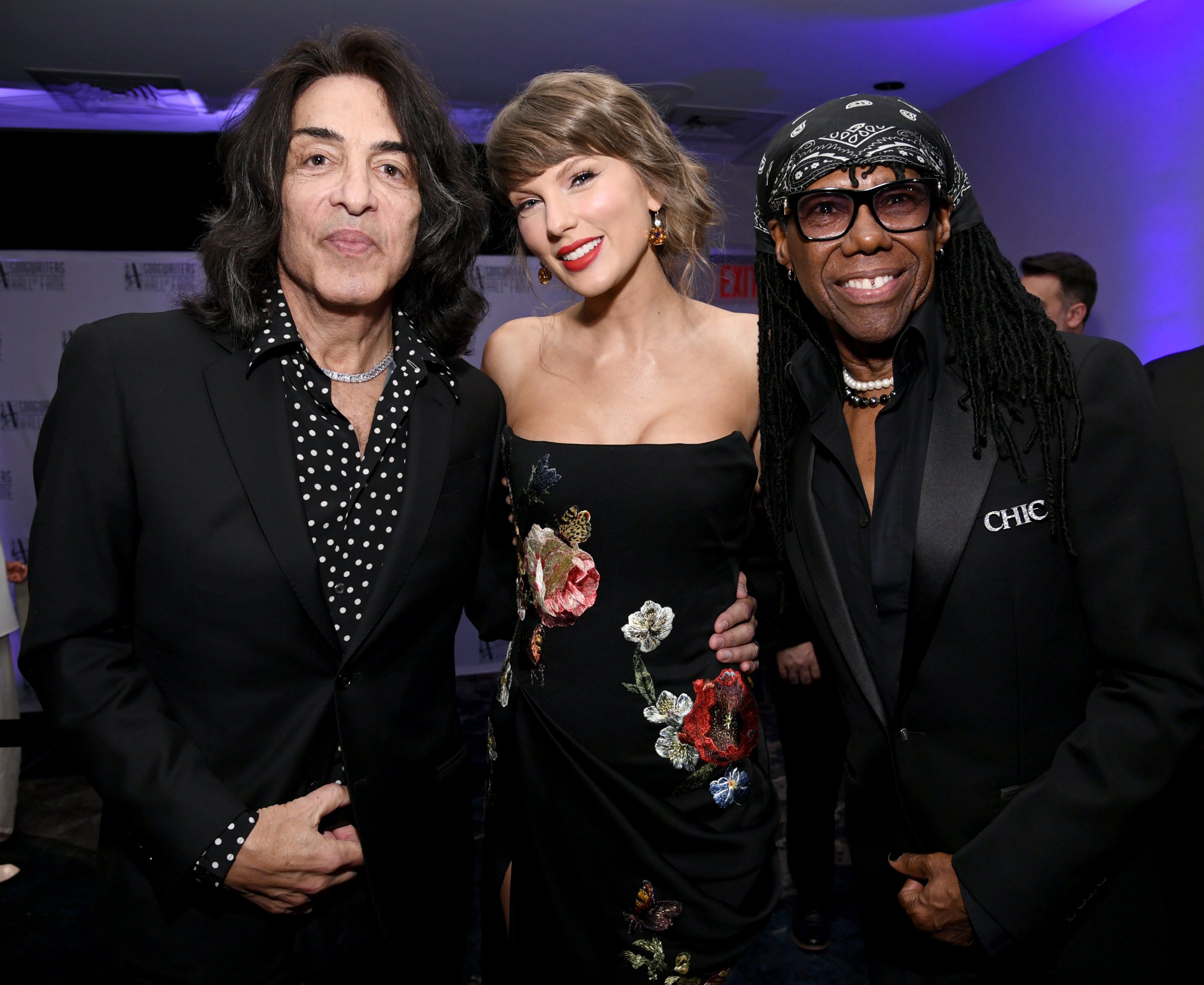 Taylor Swift and Nile Rodgers attend the 2026 Songwriters Hall Of Fame Induction Ceremony (Getty)