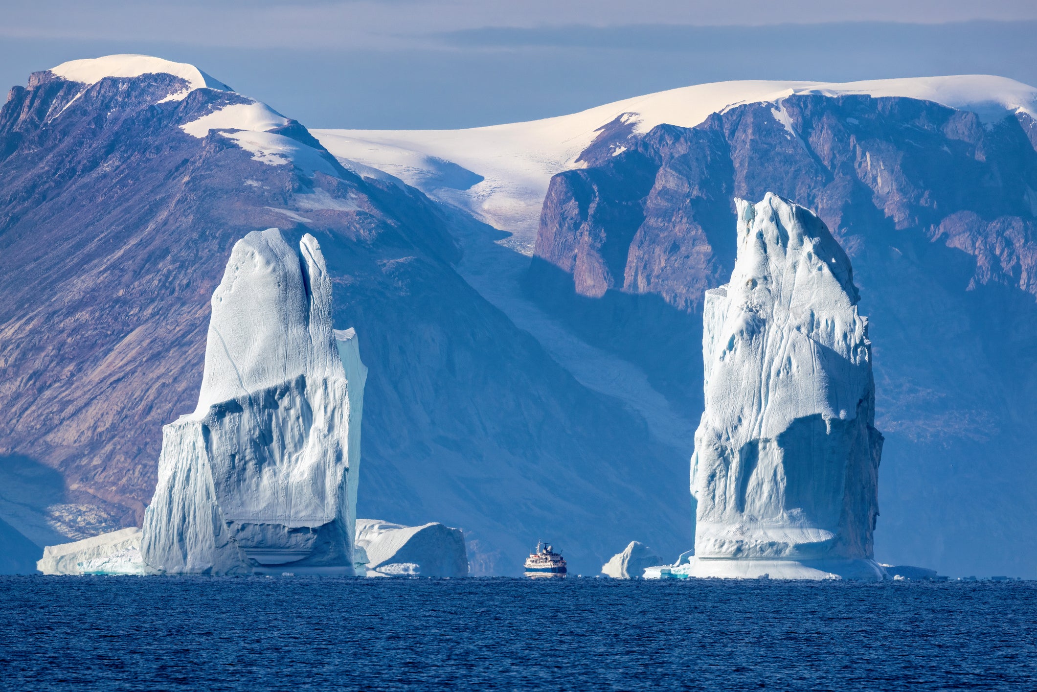 This solar eclipse cruise will visit the towering icebergs of Scoresby Sund, Greenland