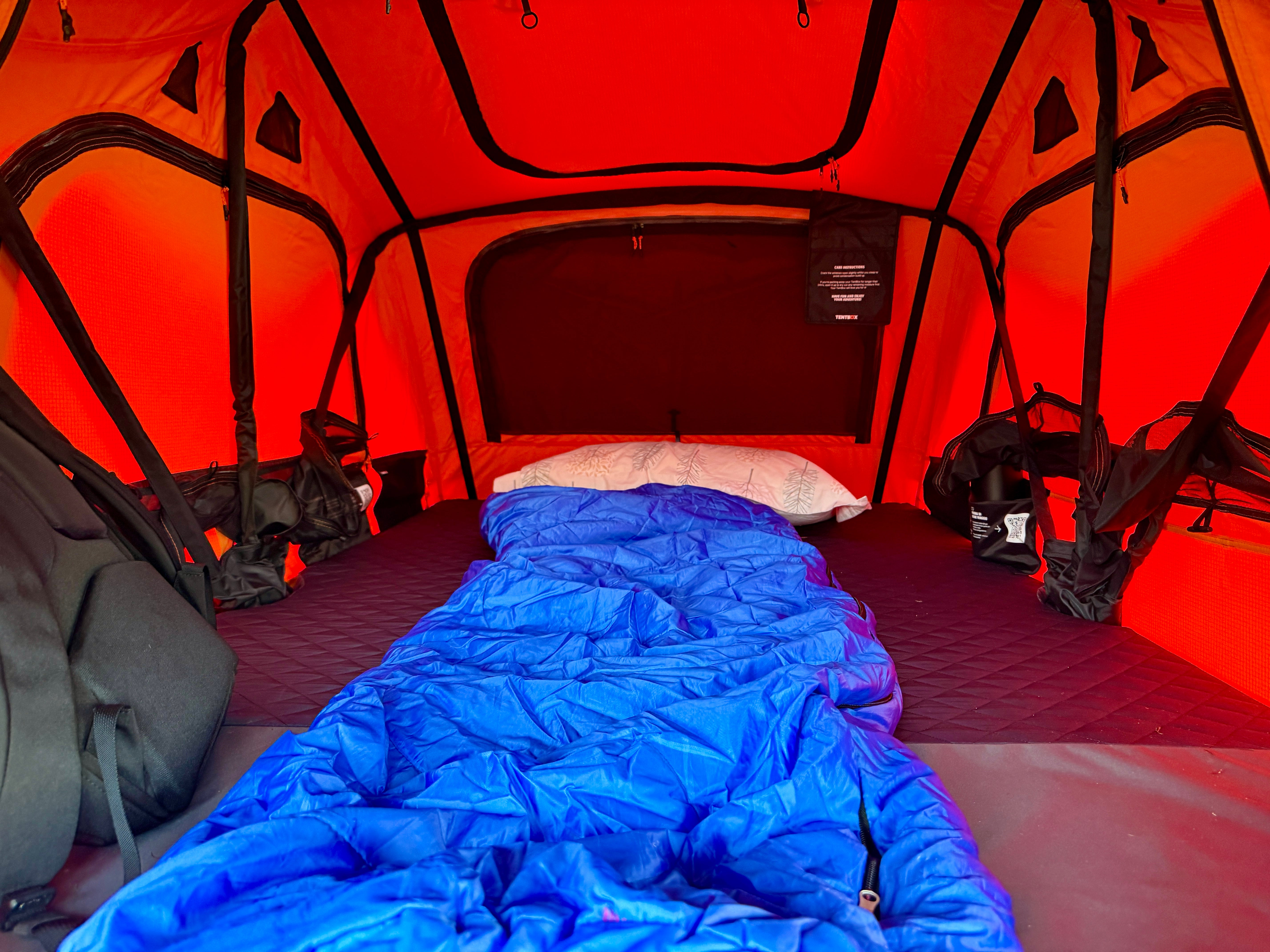 The TentBox Lite has room for two, but it was luxury for one (Steve Fowler)