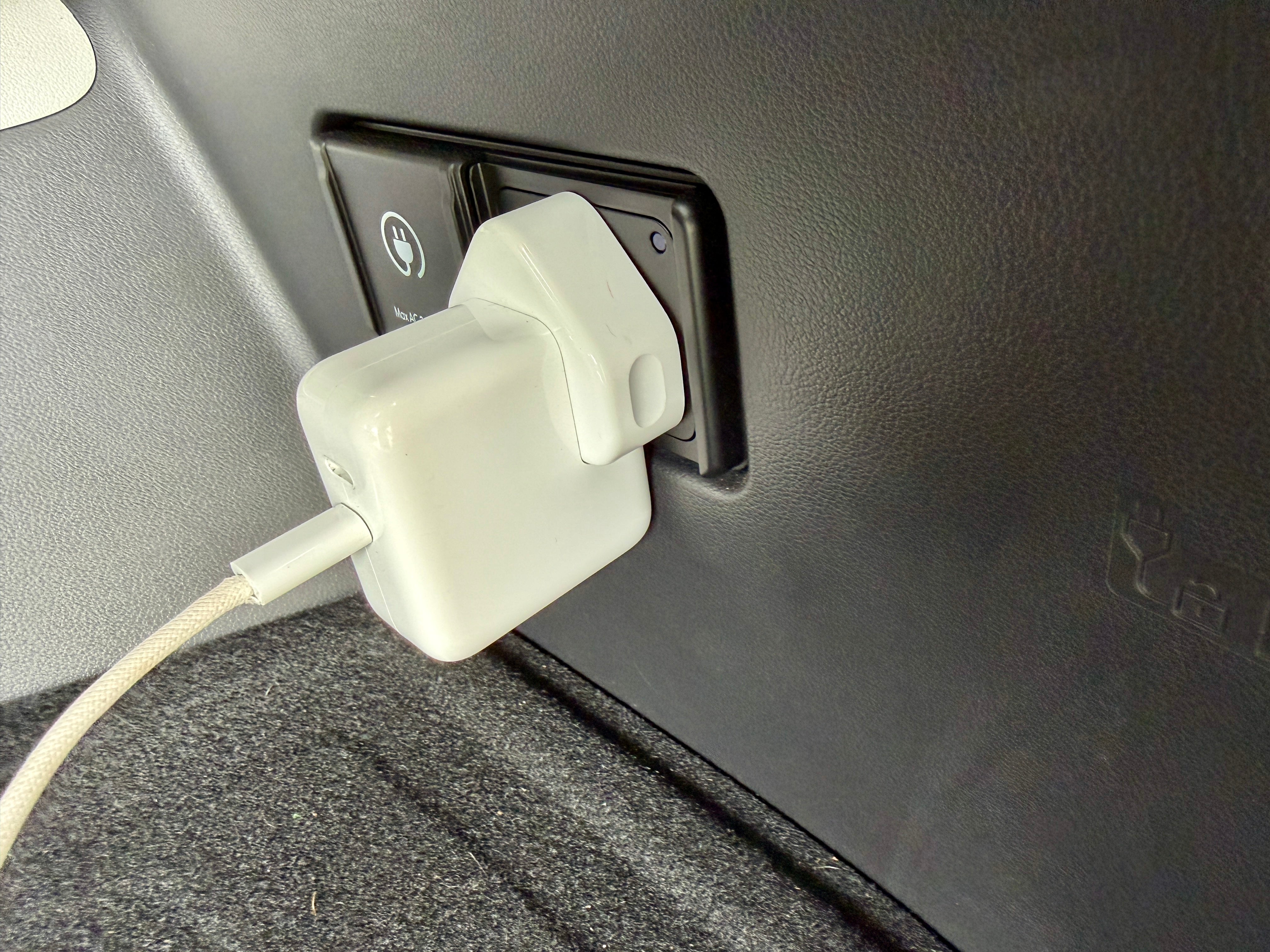 V2L (Vehicle to Load) and a three-pin socket in the Hyundai Ioniq 9 made camping easier (Steve Fowler)