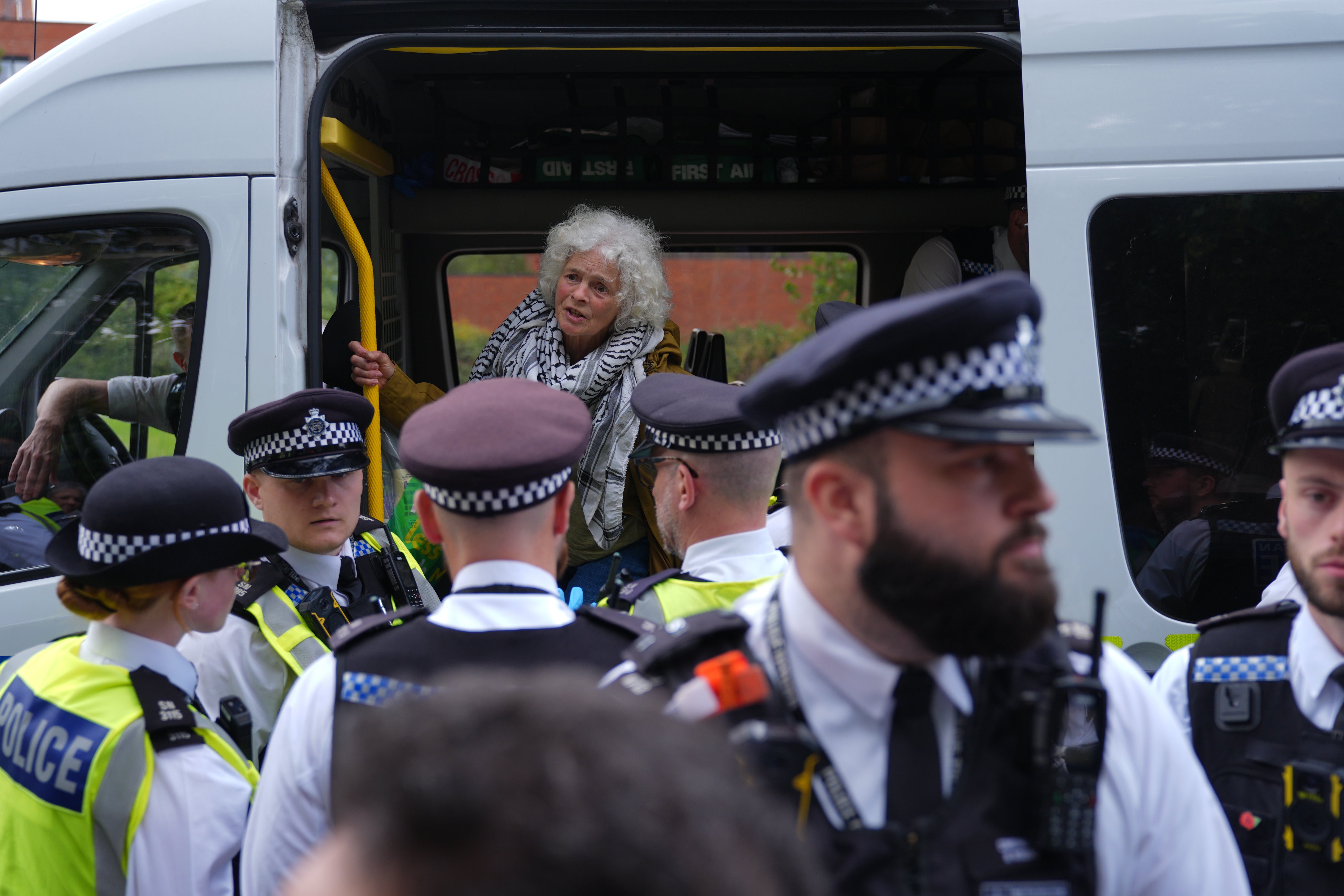 72 people have been arrested at the protest