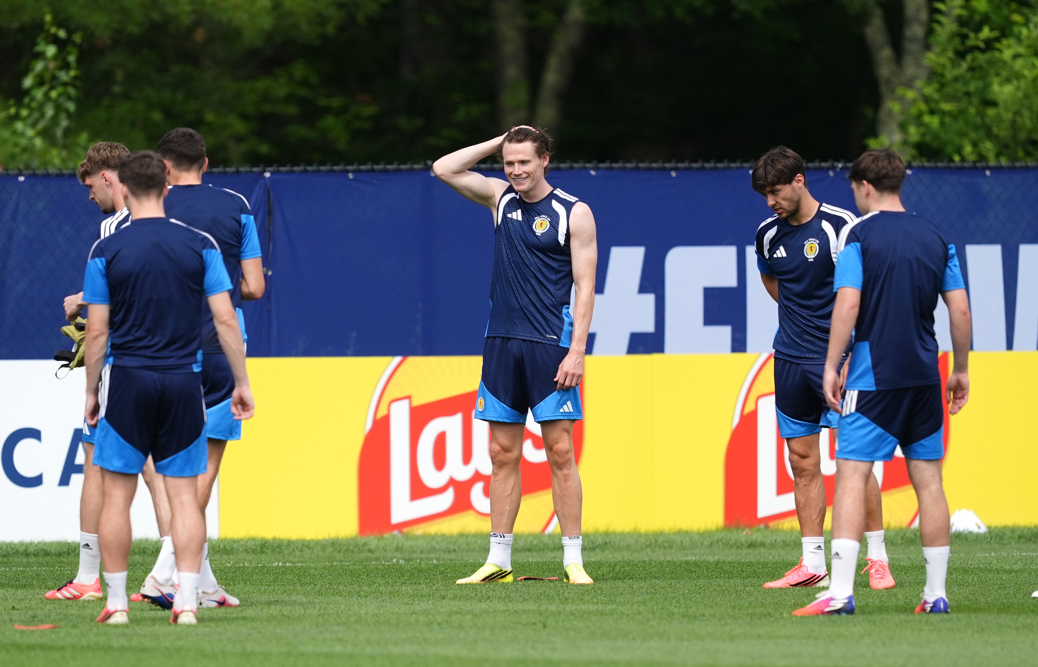 Scott McTominay during Scotland training