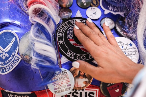 President Trump has repeatedly indulged the QAnon conspiracy theory, whose followers believe the Republican will take on a shadowy group of global elites