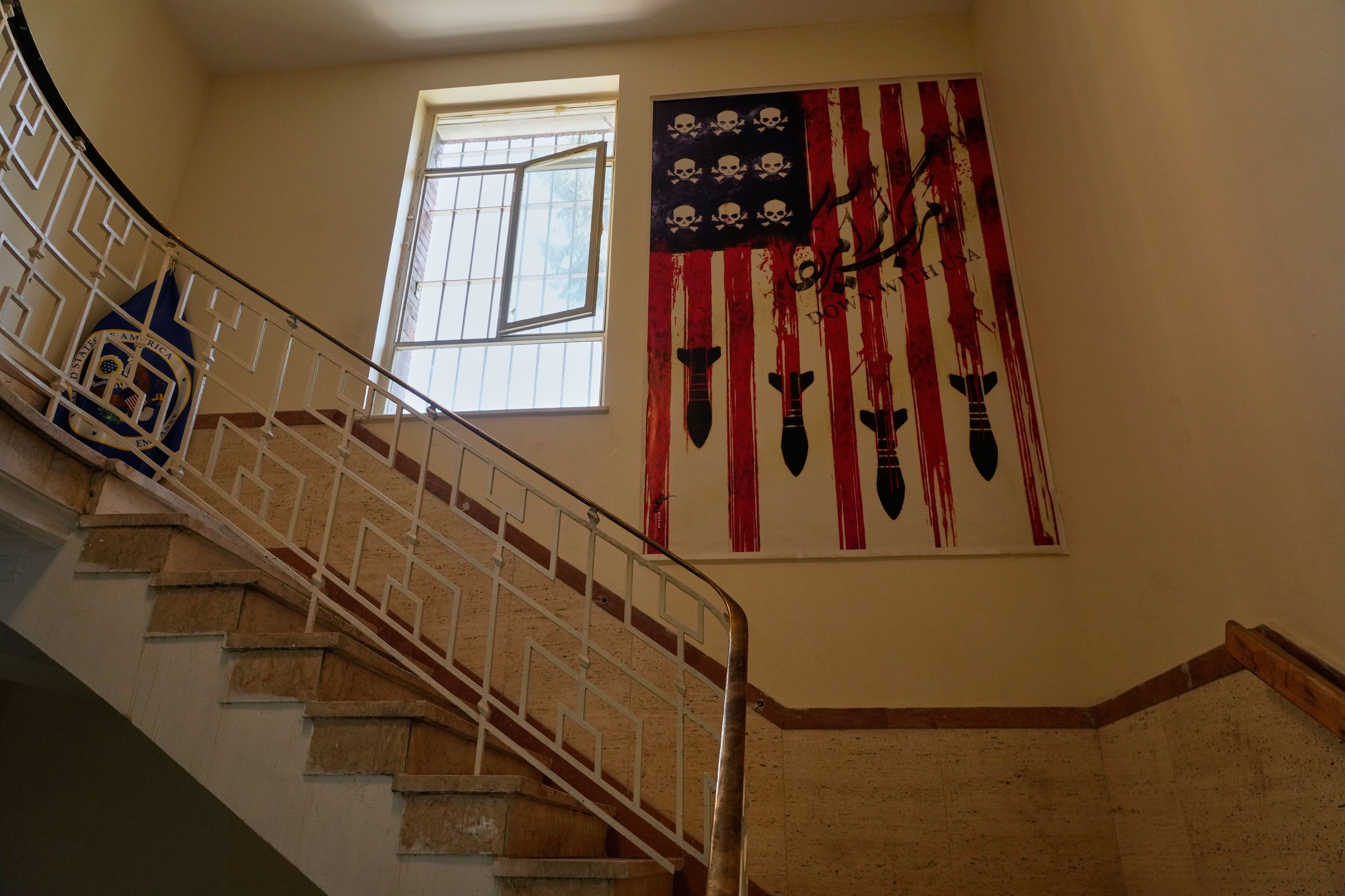 Inside Tehran's former U.S. Embassy, now an anti-American museum, in photos