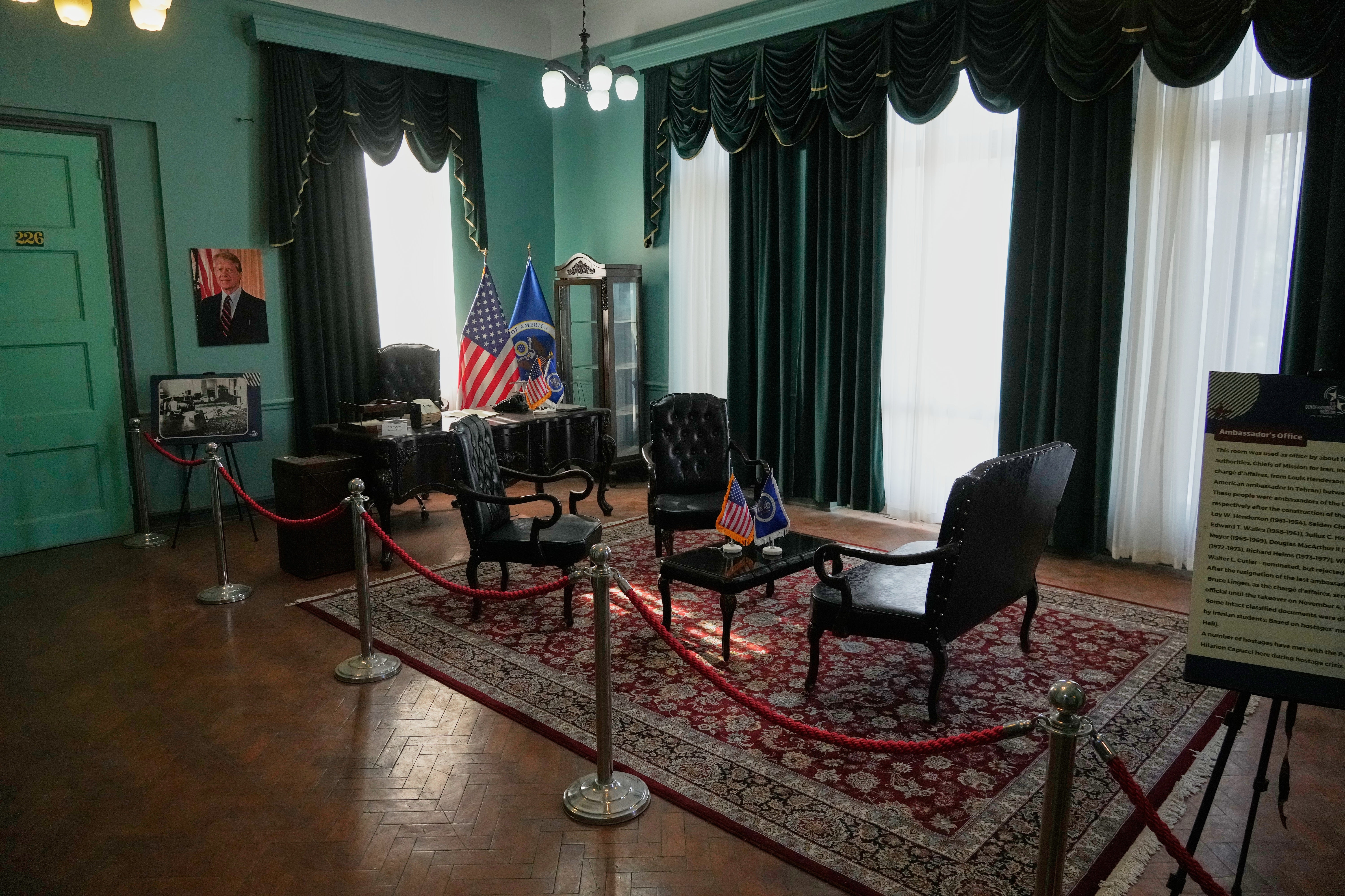 Inside Tehran's former U.S. Embassy, now an anti-American museum, in photos