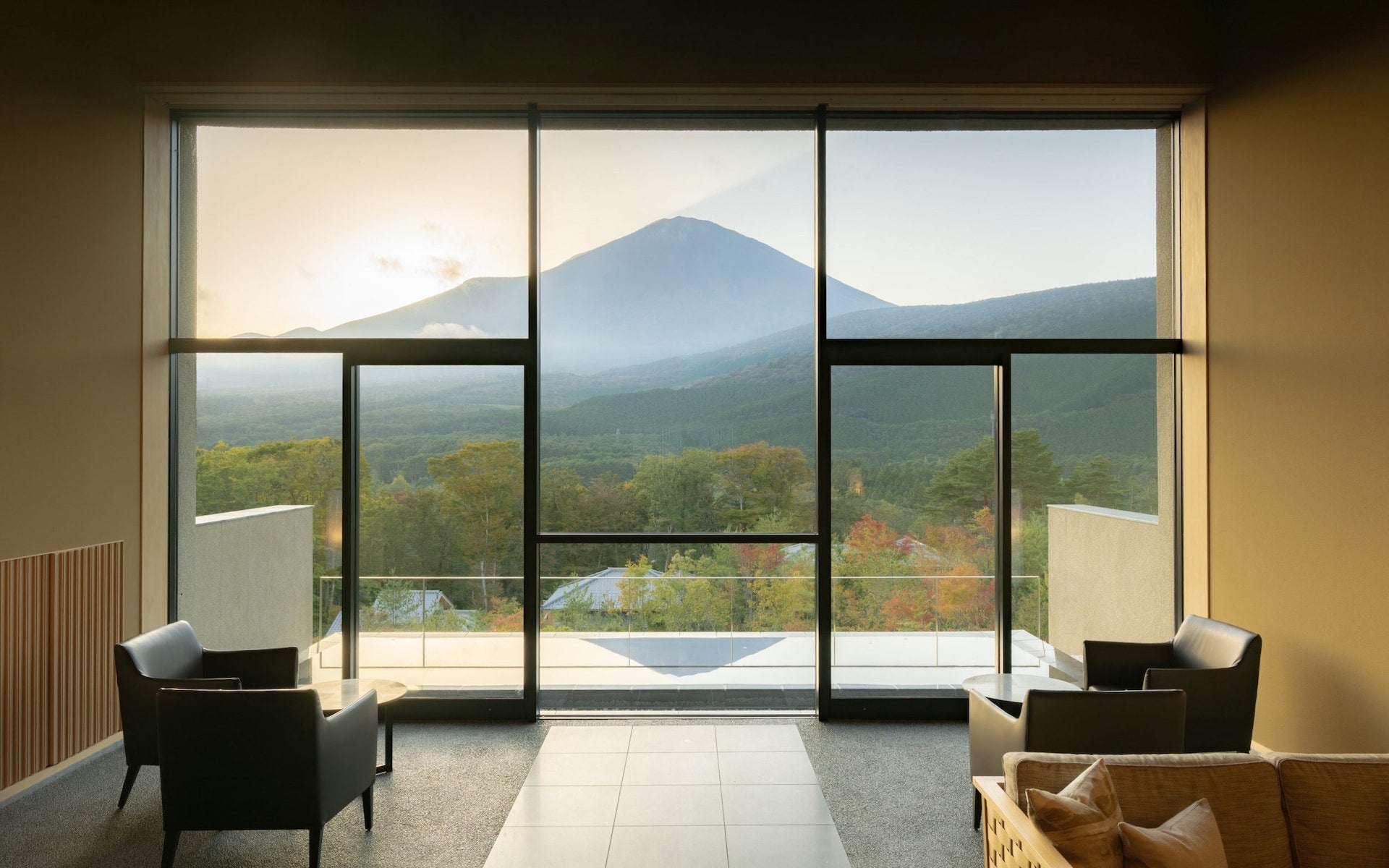 The view of the mountain from Gora Kadan Fuji