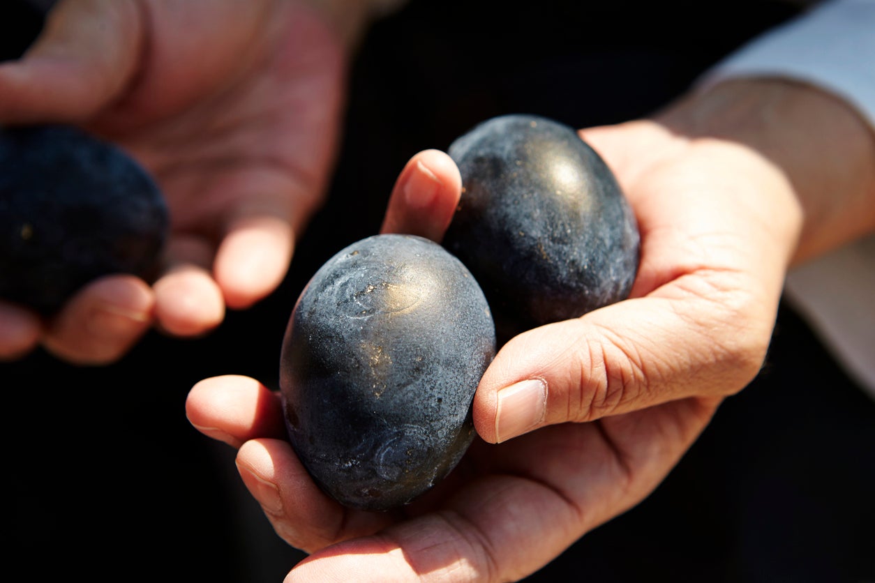Hakone's black eggs are a local delicacy