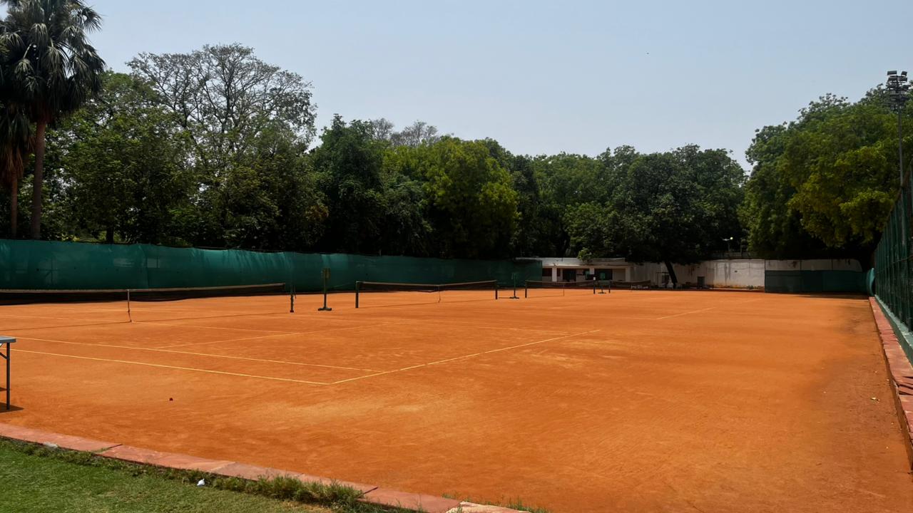 Clay courts at DGC, New Delhi