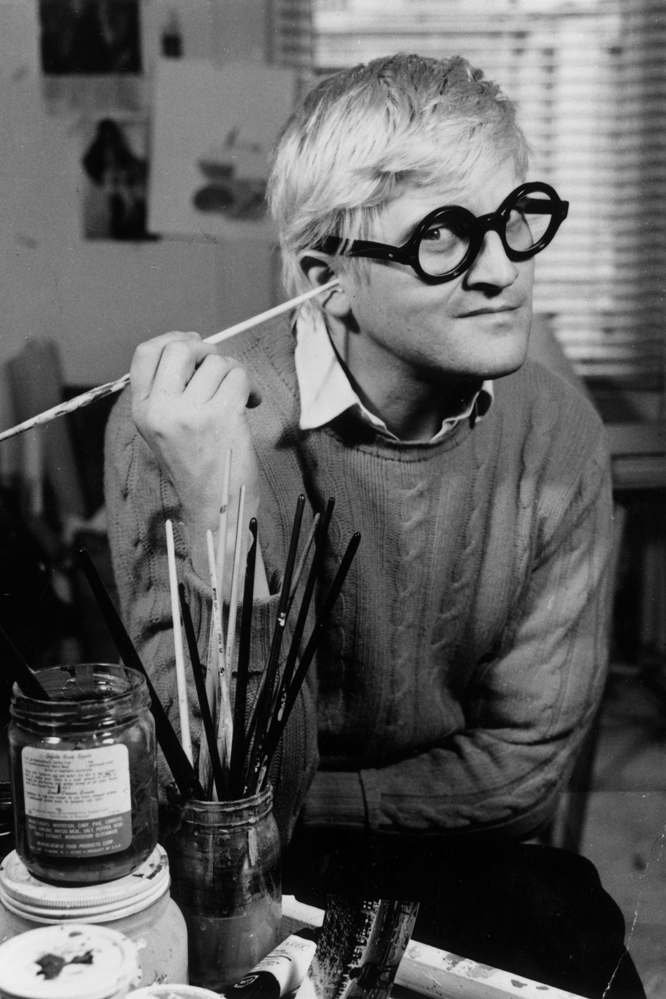 David Hockney in his Bayswater studio (Getty)