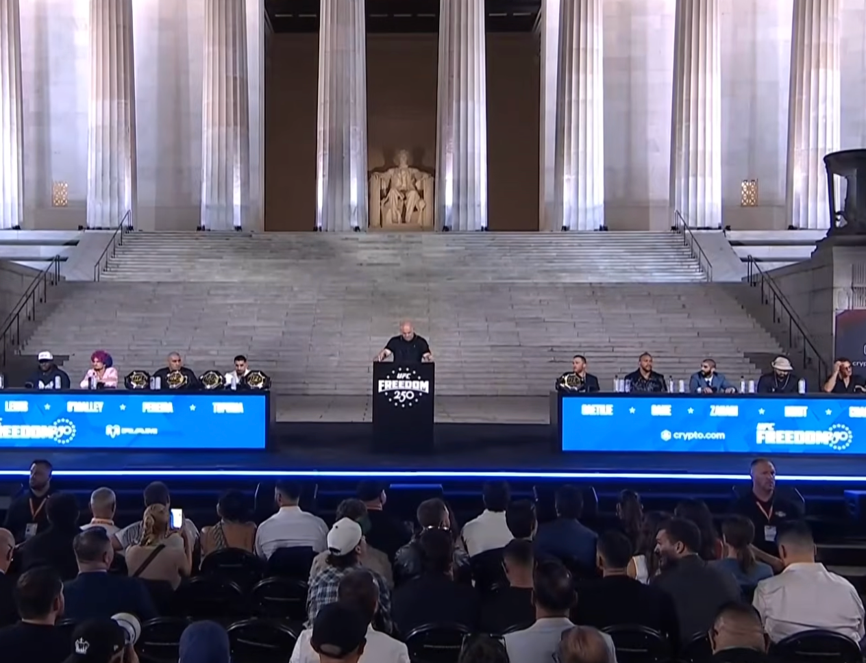 Dana White hosting the UFC Freedom 250 press conference (UFC / YouTube)