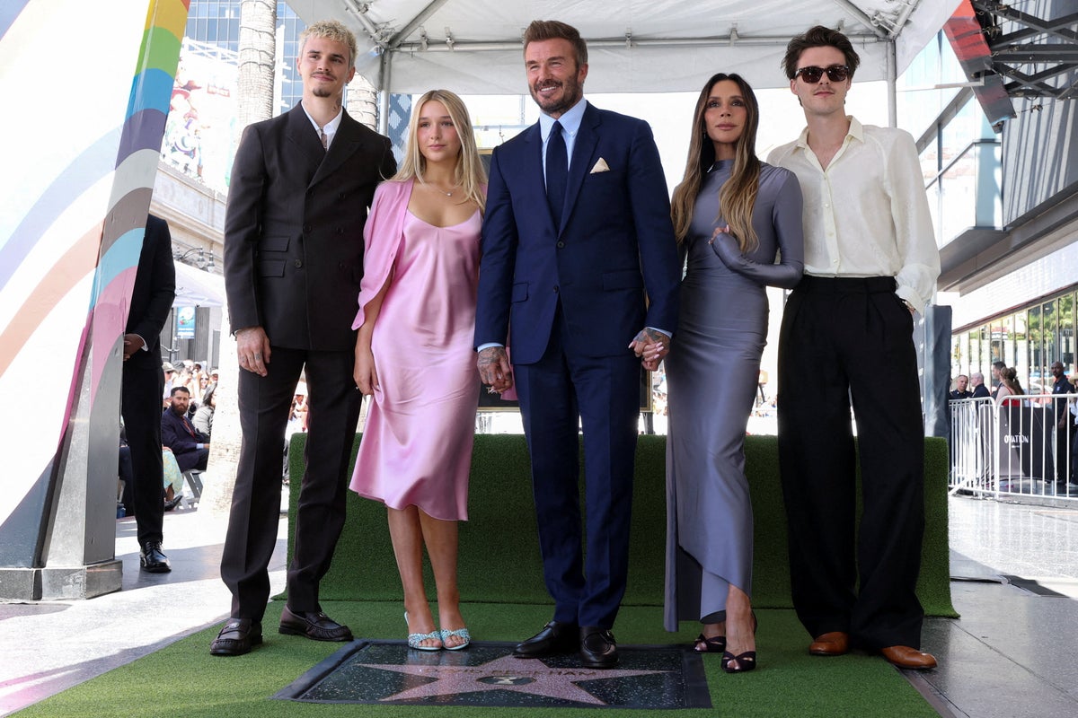 David Beckham honours ‘incredible family’ at Walk of Fame ceremony with Brooklyn noticeably absent
