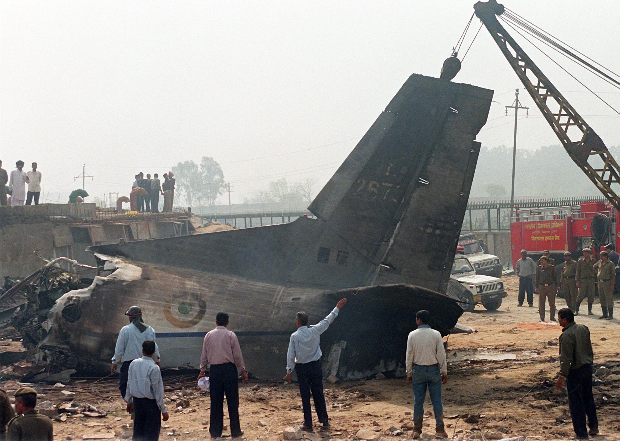 File. At least 21 people, most of them Indian air force personnel, died when an AN-32 transport plane crashed near the airport killing everyone aboard and injuring various on the ground (AFP/Getty)