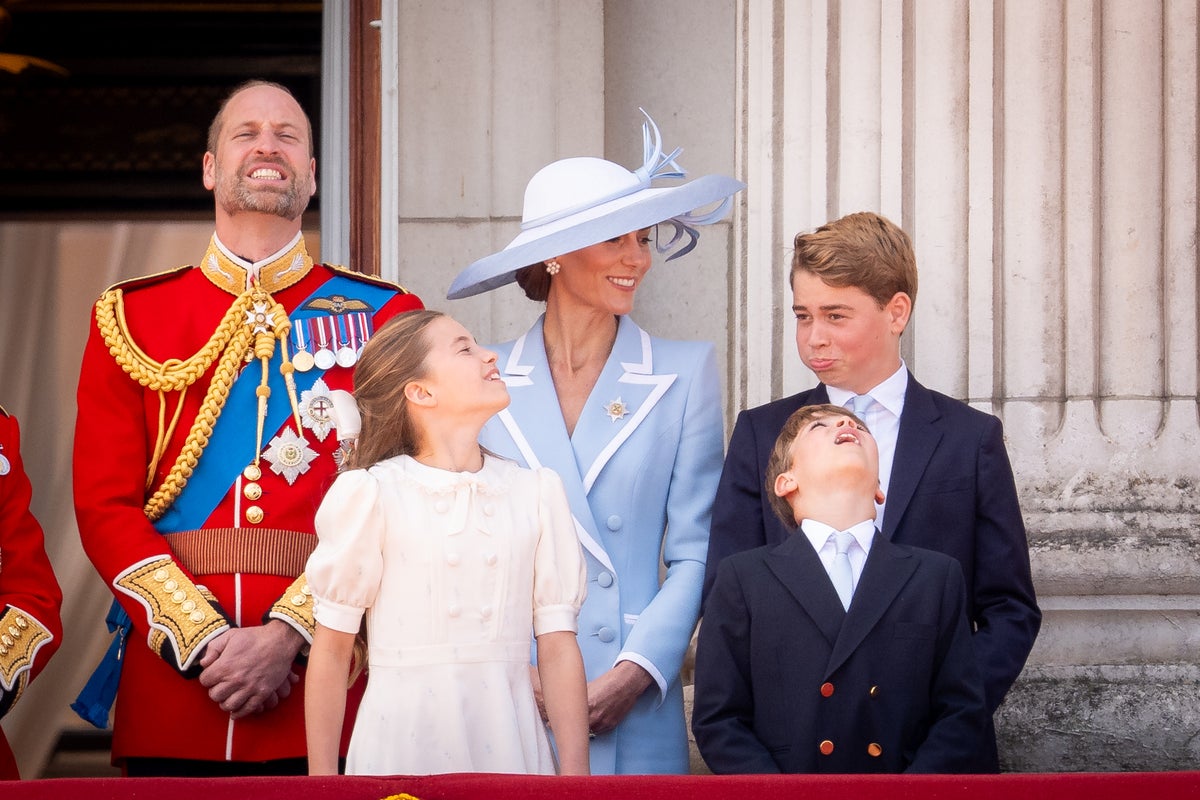 Prince Louis steals the show again at Red Arrows flypast for Trooping the Colour Prince Louis steals the show again at Red Arrows flypast for Trooping the Colour