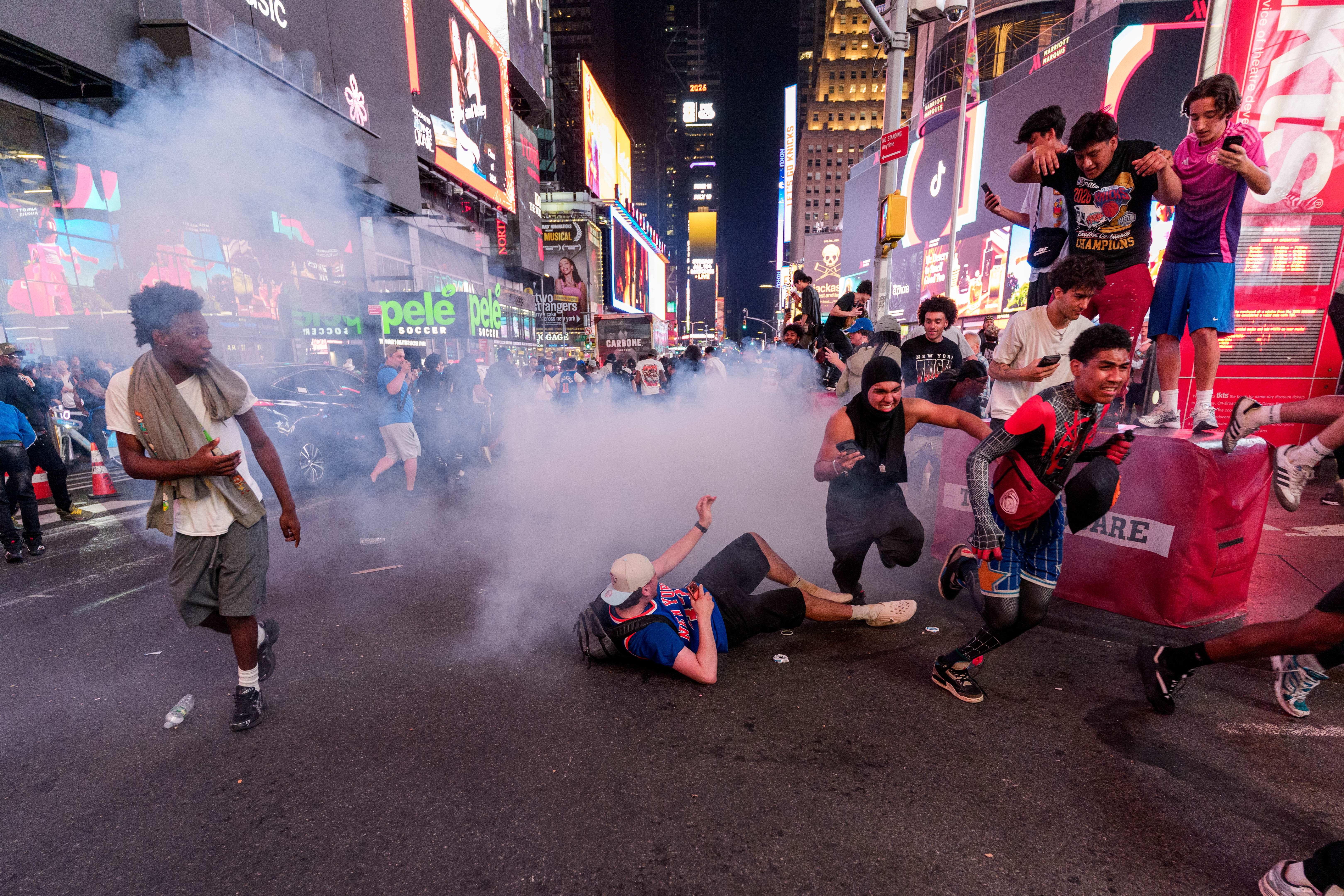 Celebrations after Game 4 turned violent leading to repeated calls by NYPD for peaceful gatherings