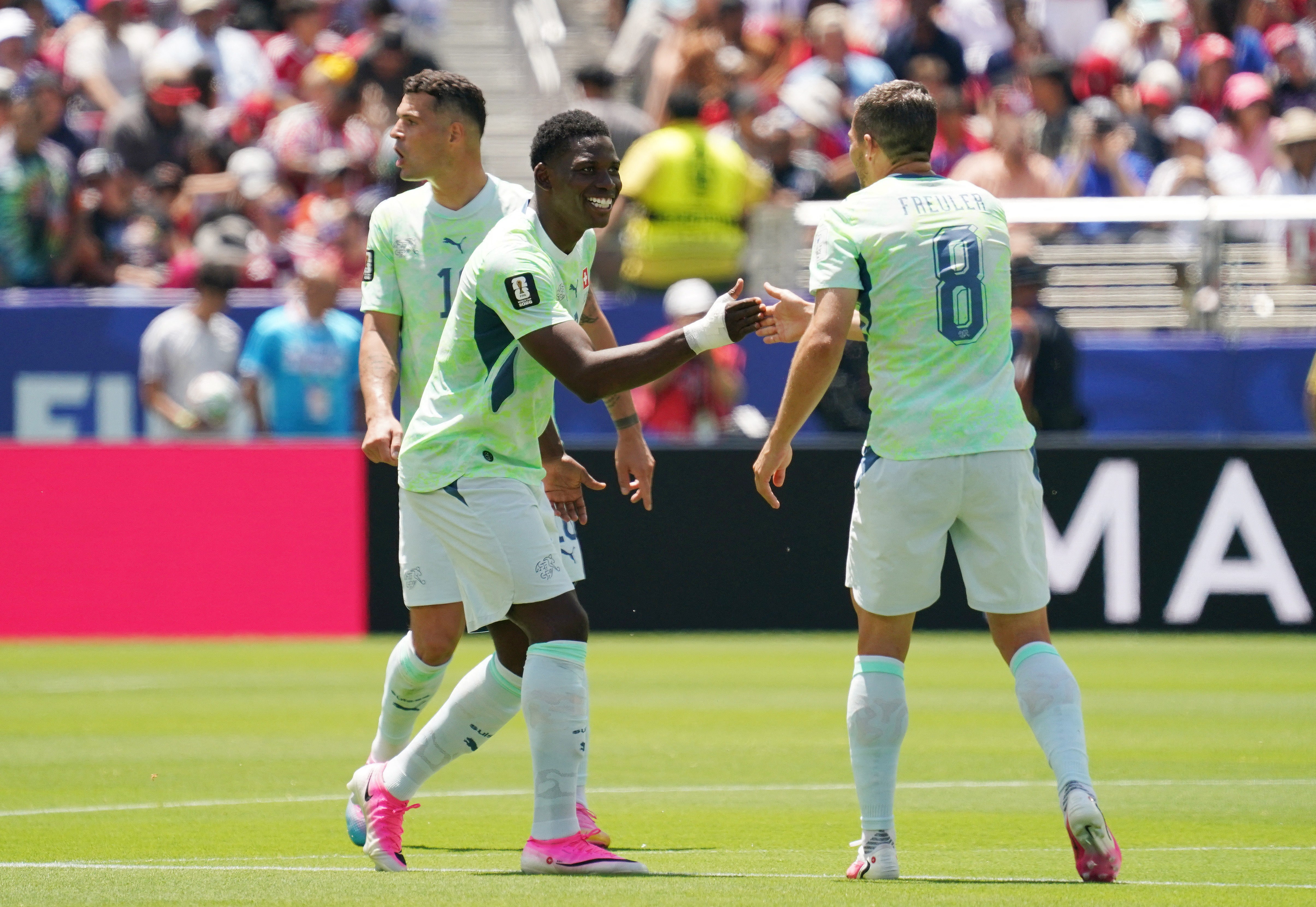 Switzerland scored the penalty but Qatar equalised late on