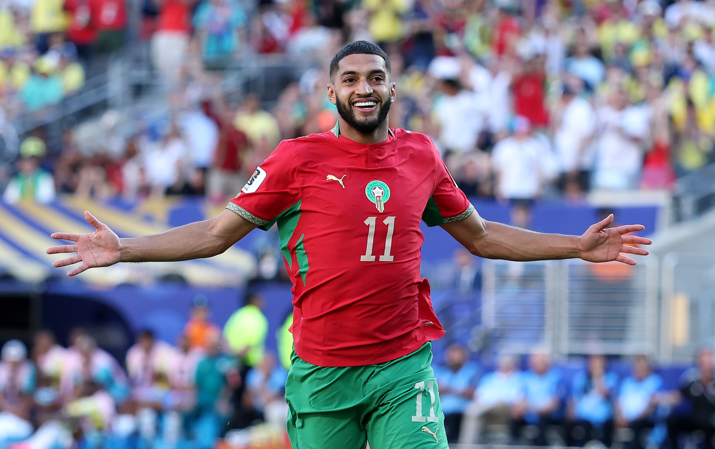 Saibari celebrates his fine finish (Getty)
