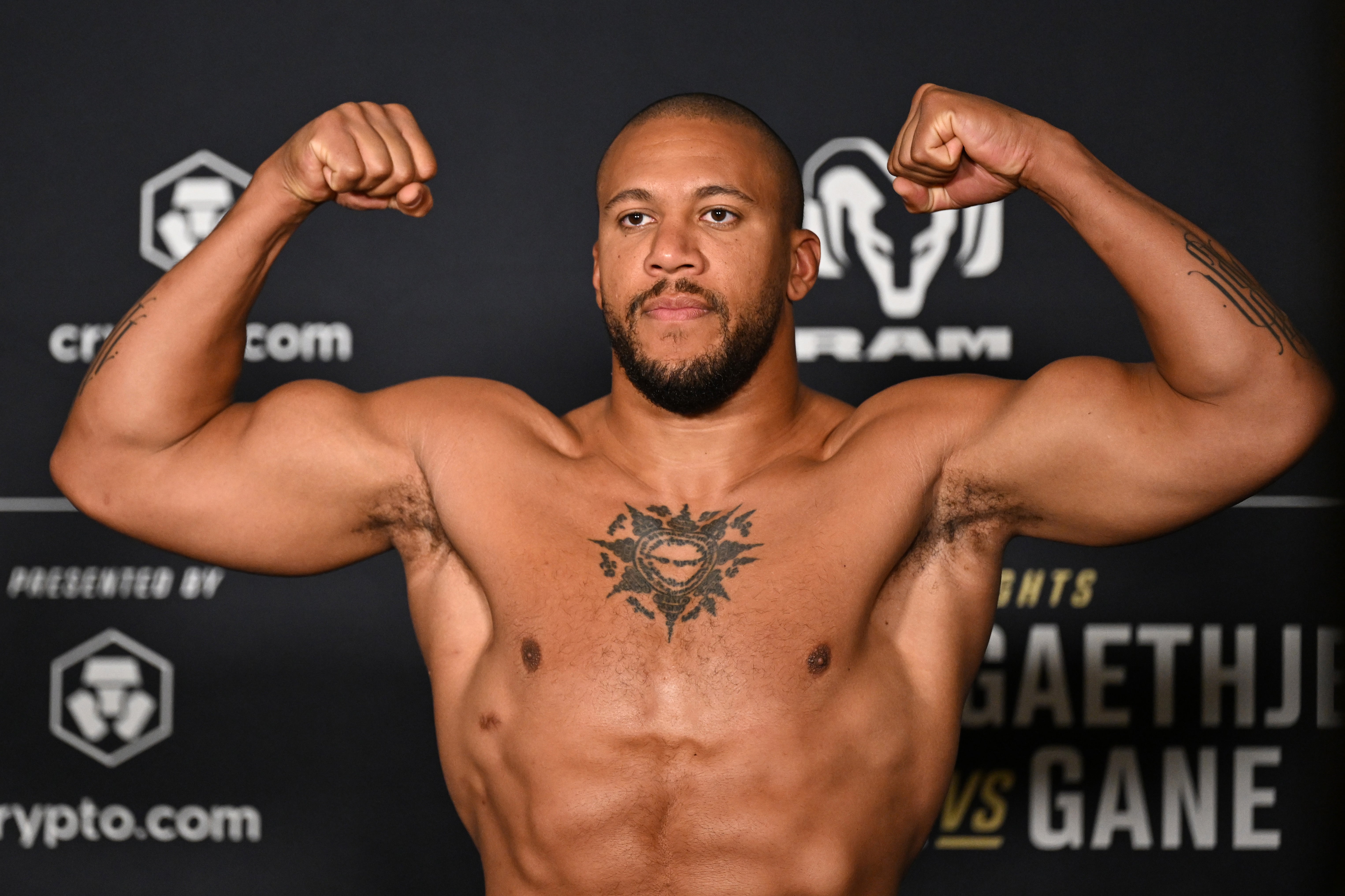 Ciryl Gane will aim to become a two-time interim heavyweight champion (Getty)
