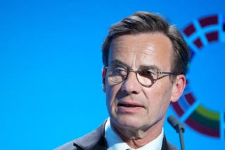El primer ministro sueco, Ulf Kristersson