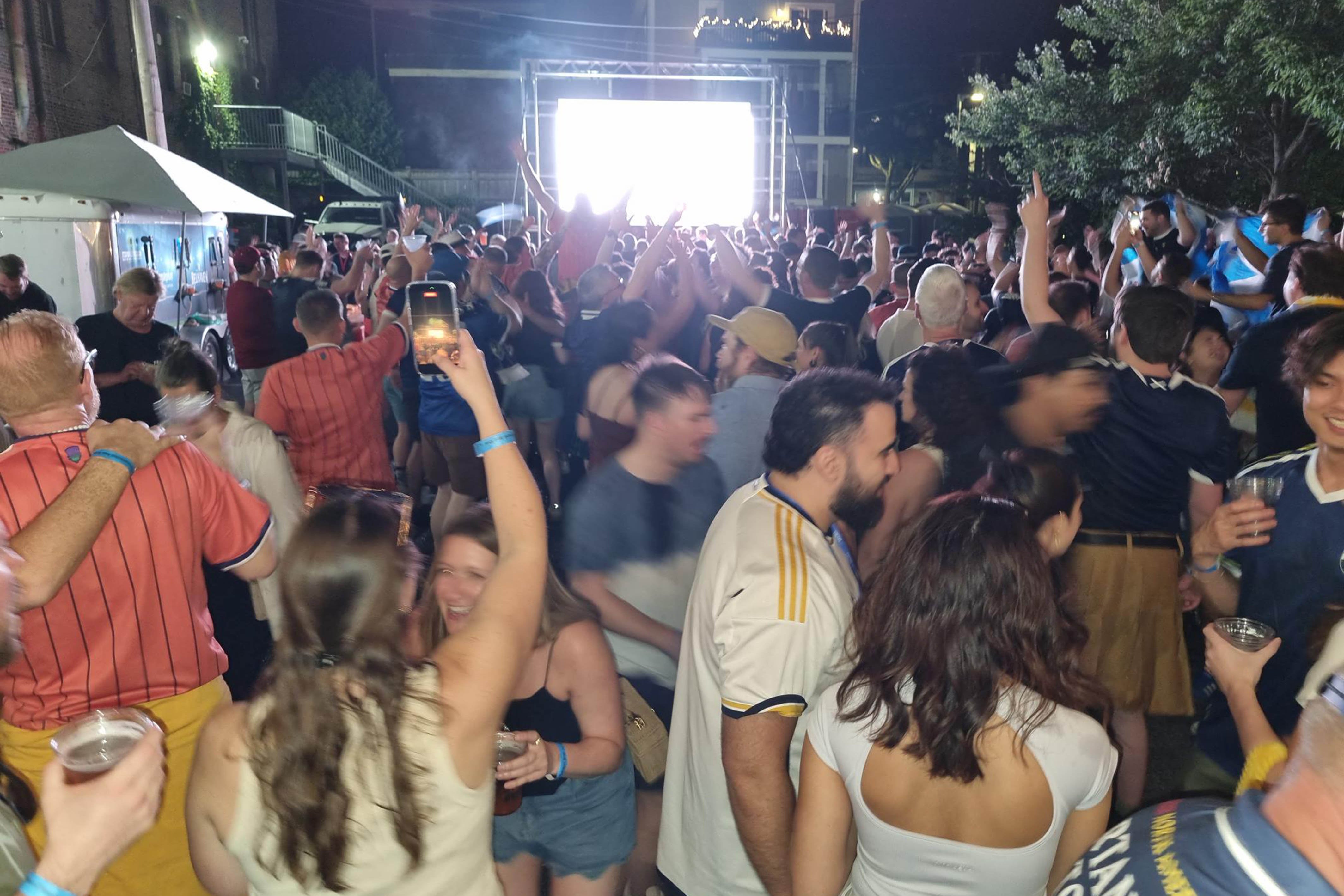 Scotland fans descended on Boston's only Scottish pub (PA)